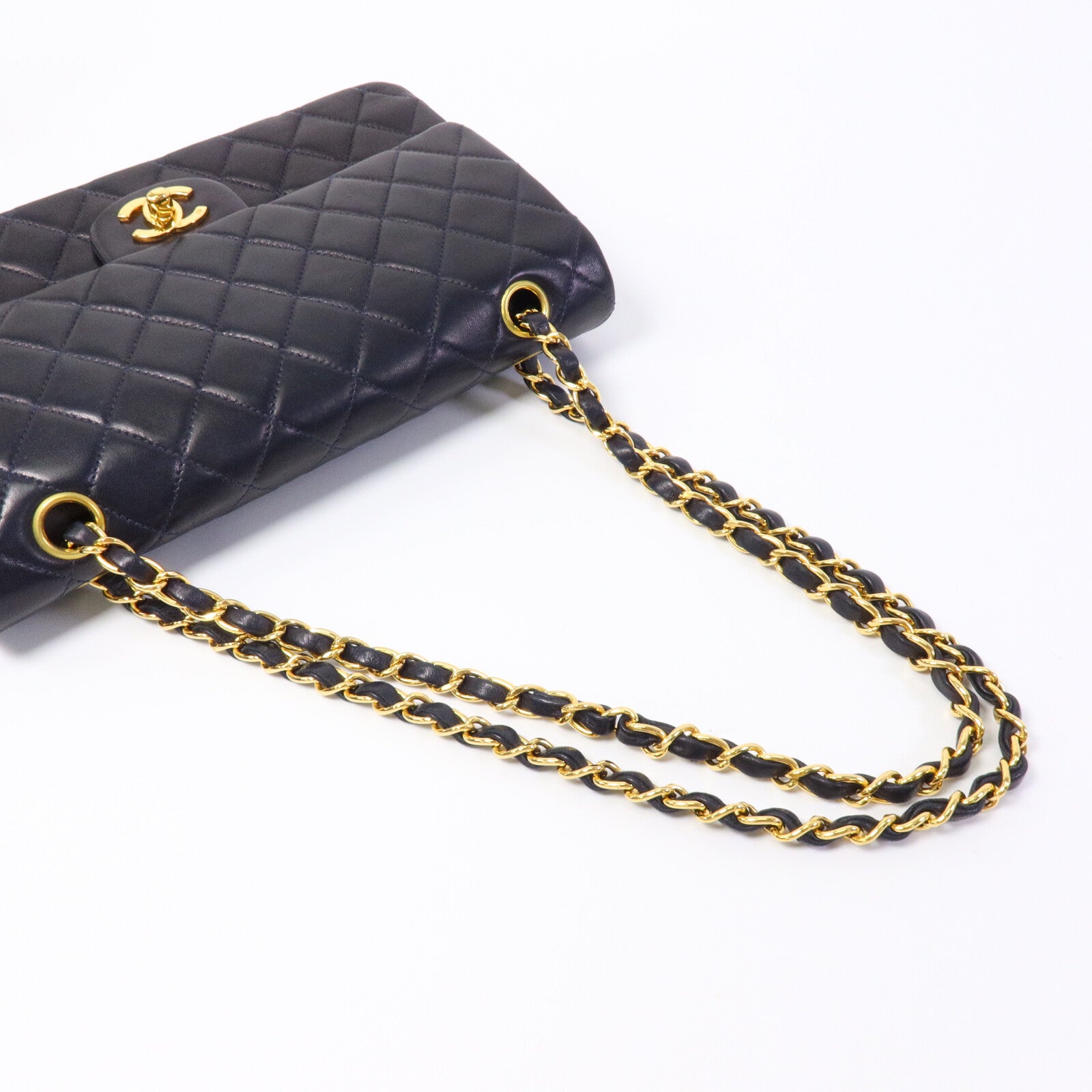 CHANEL 羊皮皮革Vintage Classic Flap鏈帶肩背袋
