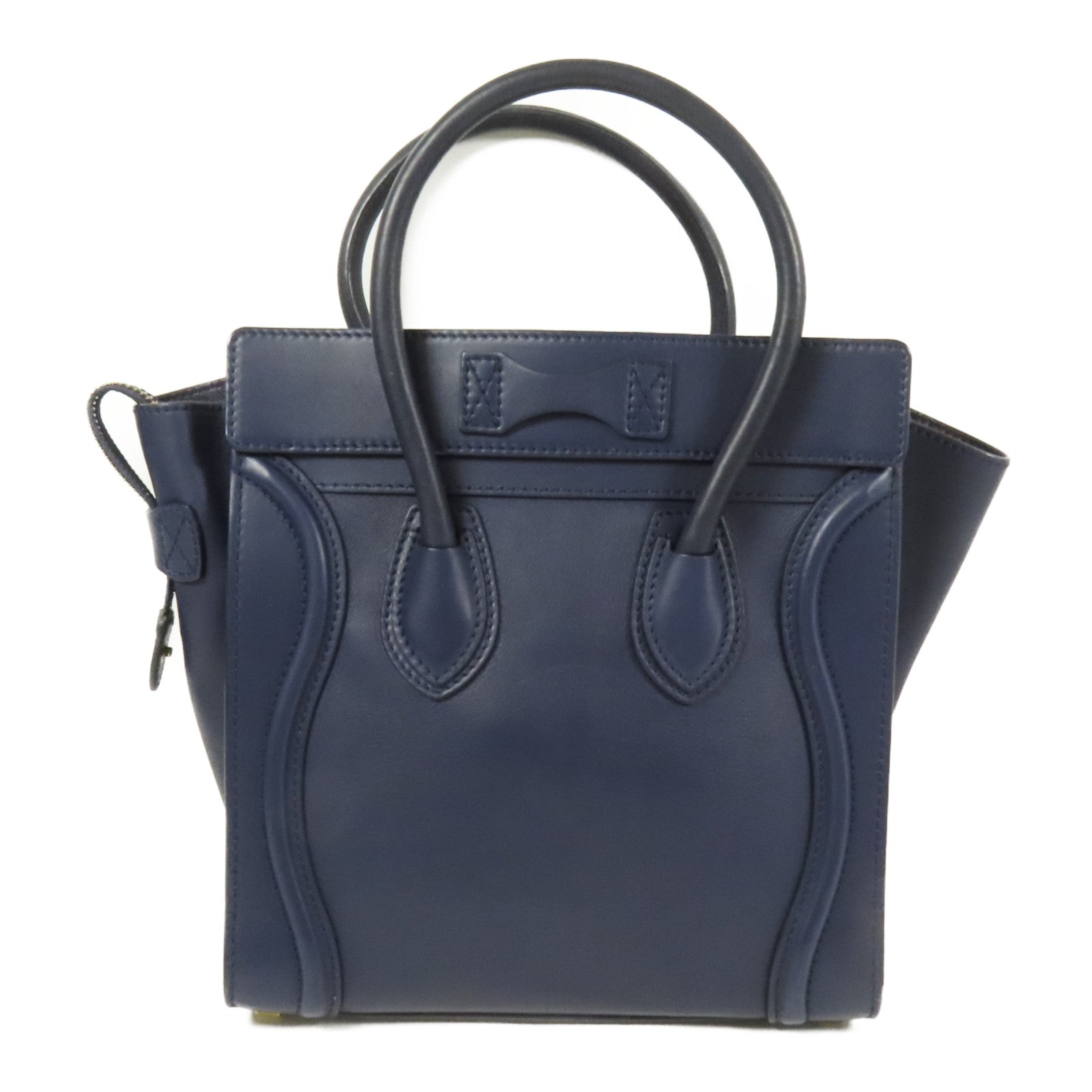 CELINE 牛皮皮革Micro Luggage金扣手挽袋