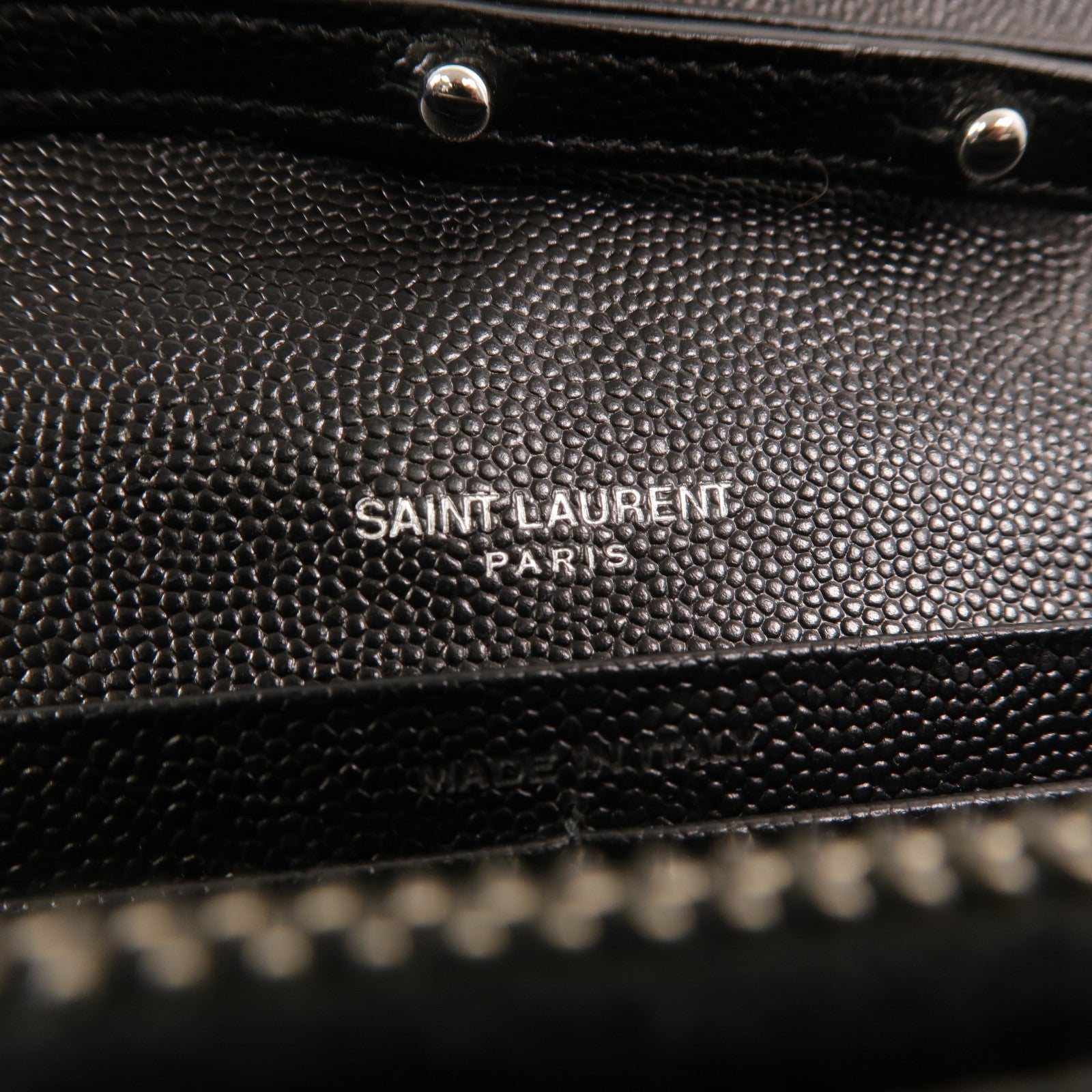 SAINT LAURENT 牛皮皮革Cassandre Chain Wallet鏈帶肩背袋