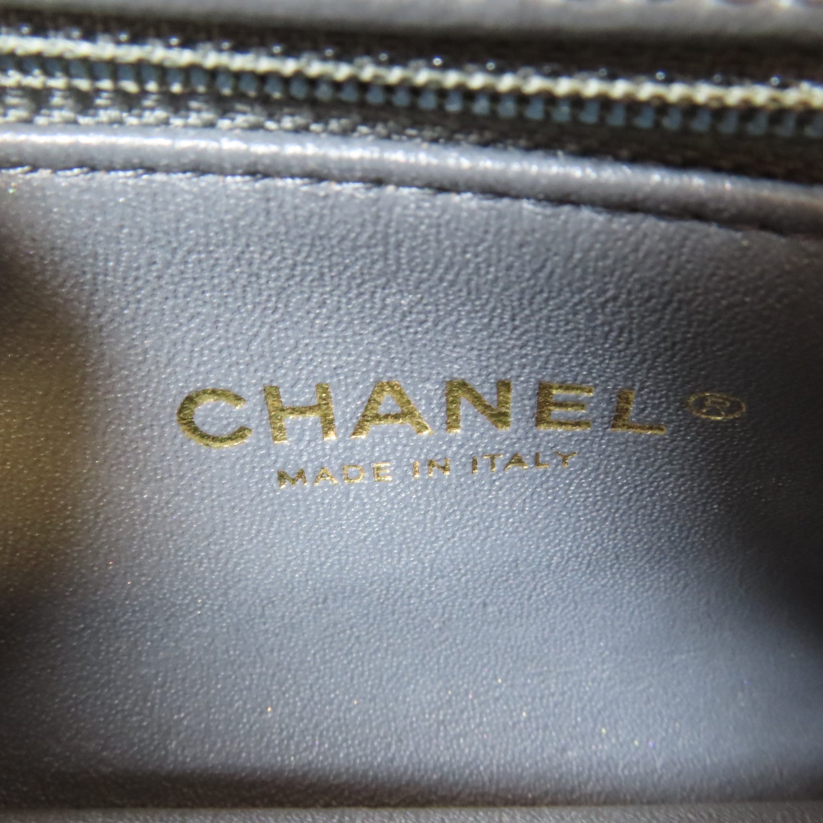 CHANEL 菱格牛皮皮革Trendy CC金扣鏈帶手挽肩背兩用袋灰色
