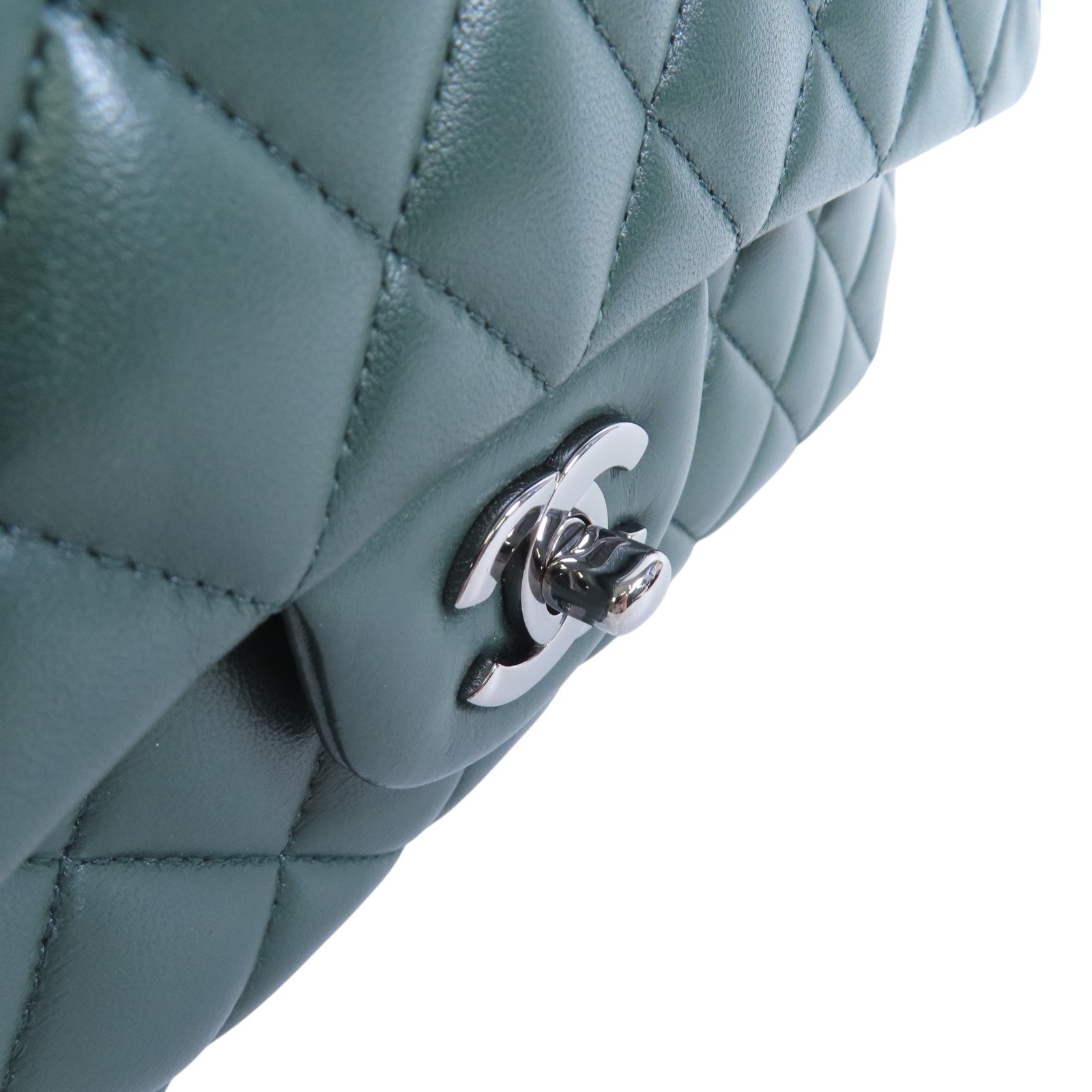 CHANEL 羊皮皮革Classic 25 Chain Shoulder Bag銀扣鏈帶肩背袋