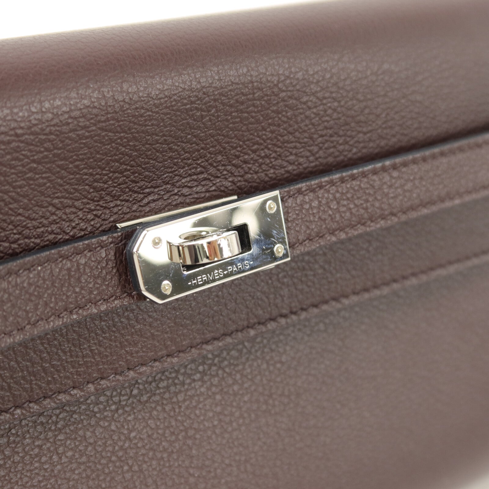 HERMES Evercolor皮革Kelly To Go肩背袋Rouge Sellier