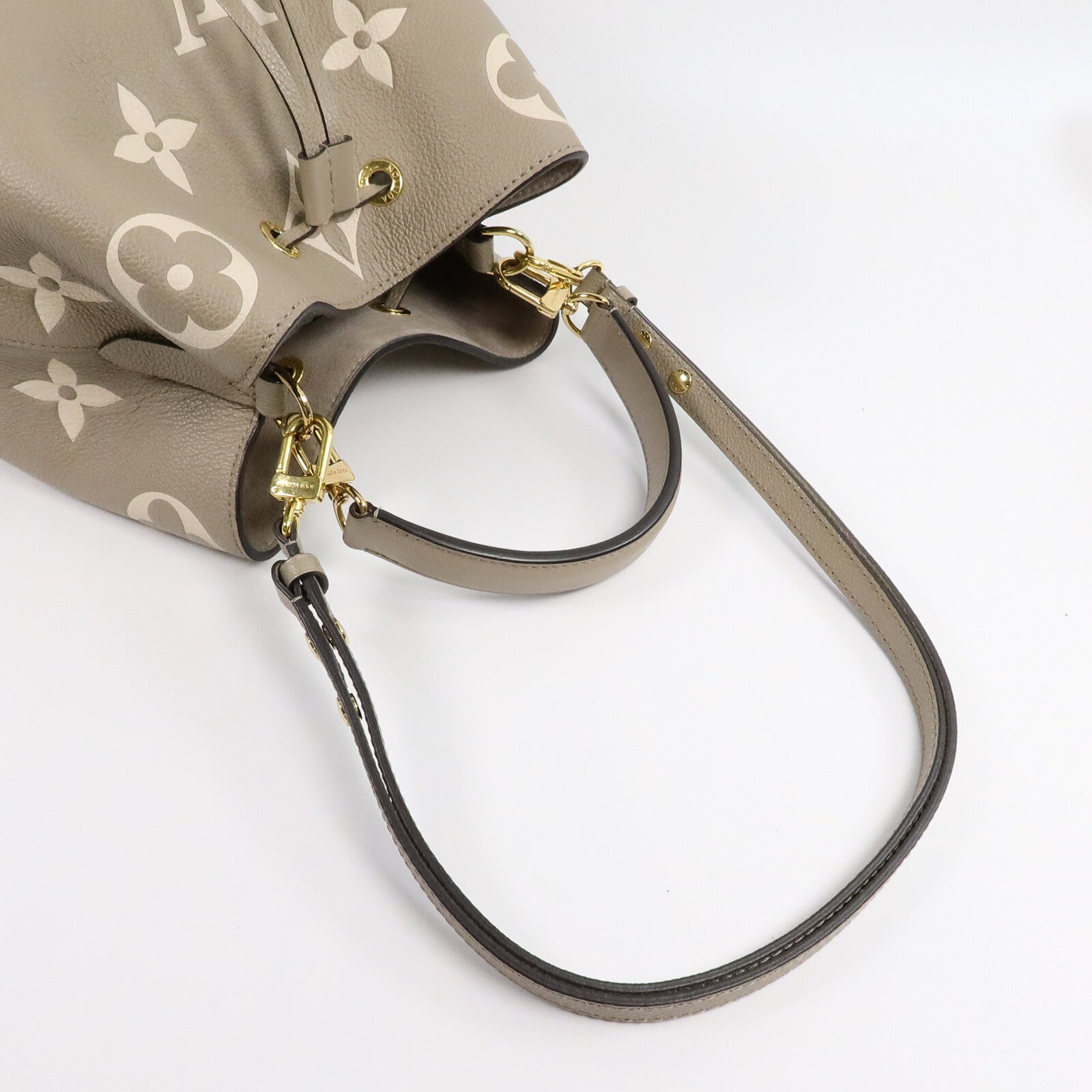 LOUIS VUITTON Monogram Empreinte Neo Noe MM手挽肩背兩用袋