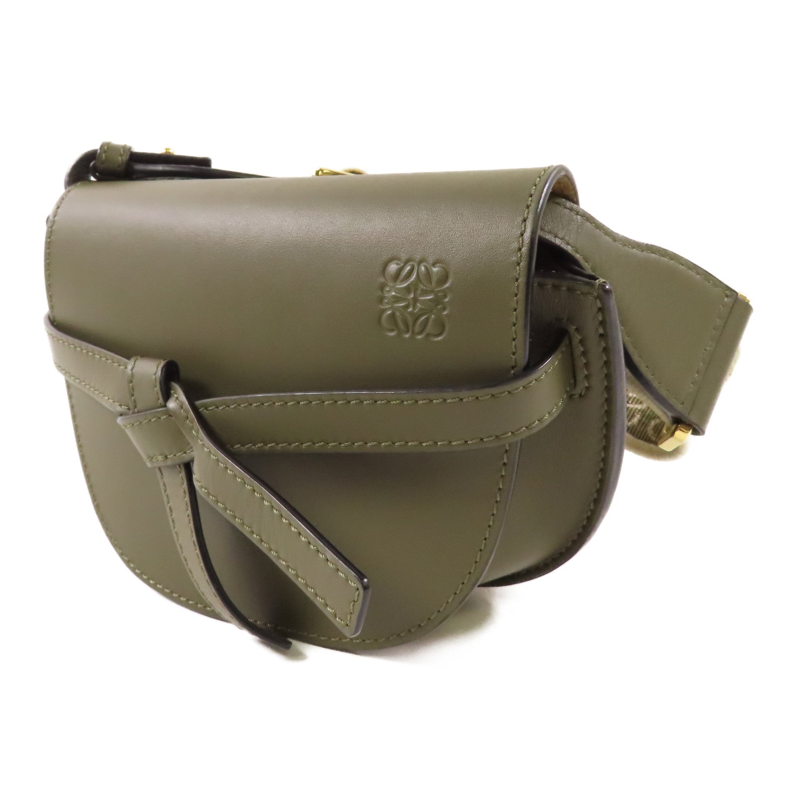 LOEWE 【激減優惠】牛皮皮革Mini Gate Dual bag肩背袋