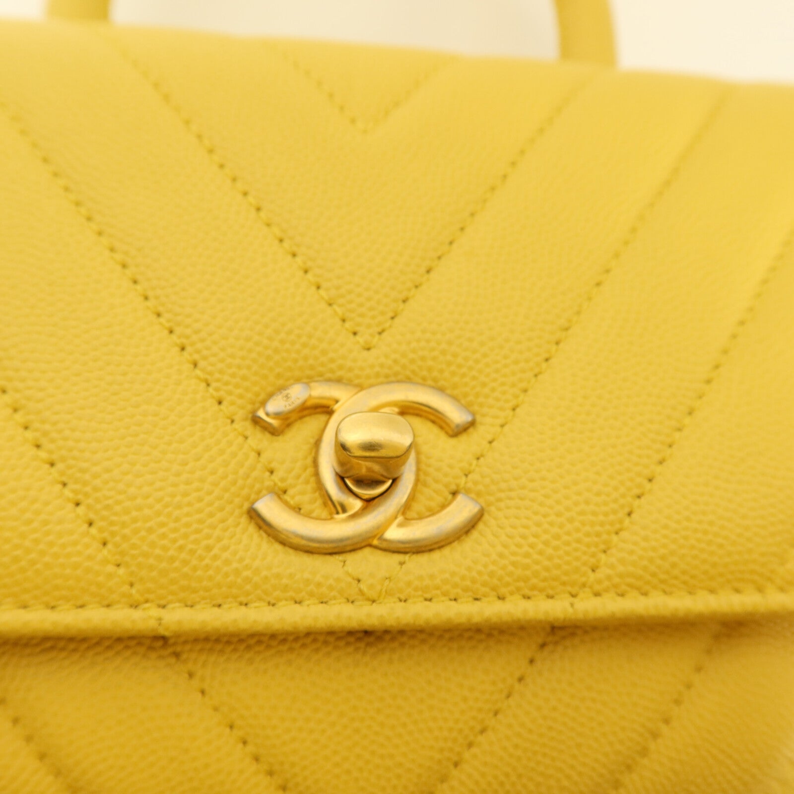 CHANEL 牛皮皮革Coco Handle手挽肩背兩用袋