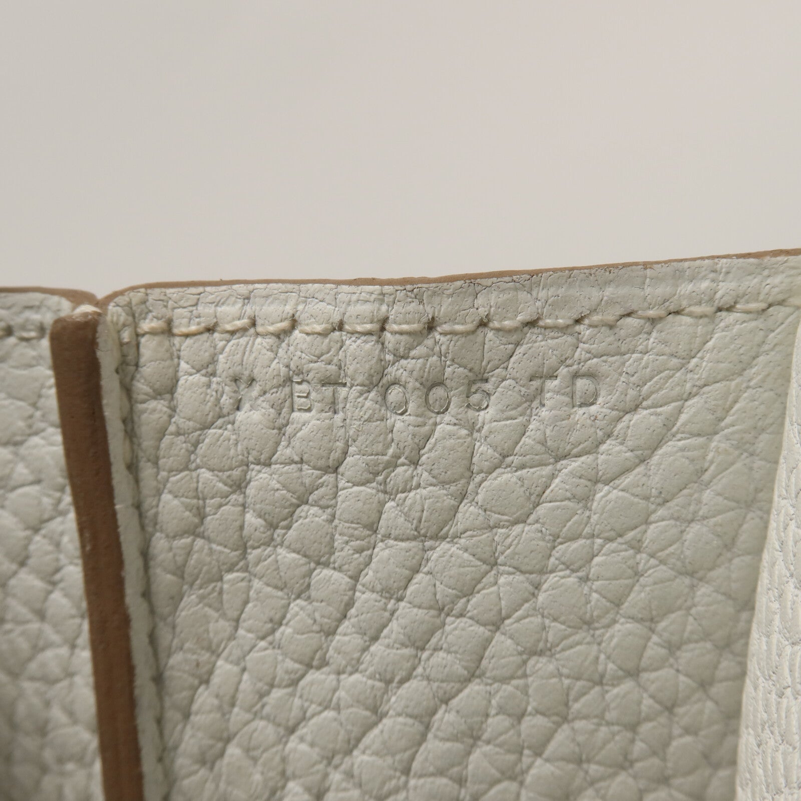 HERMES Clemence皮革Halzan 31手挽肩背兩用袋Blanc