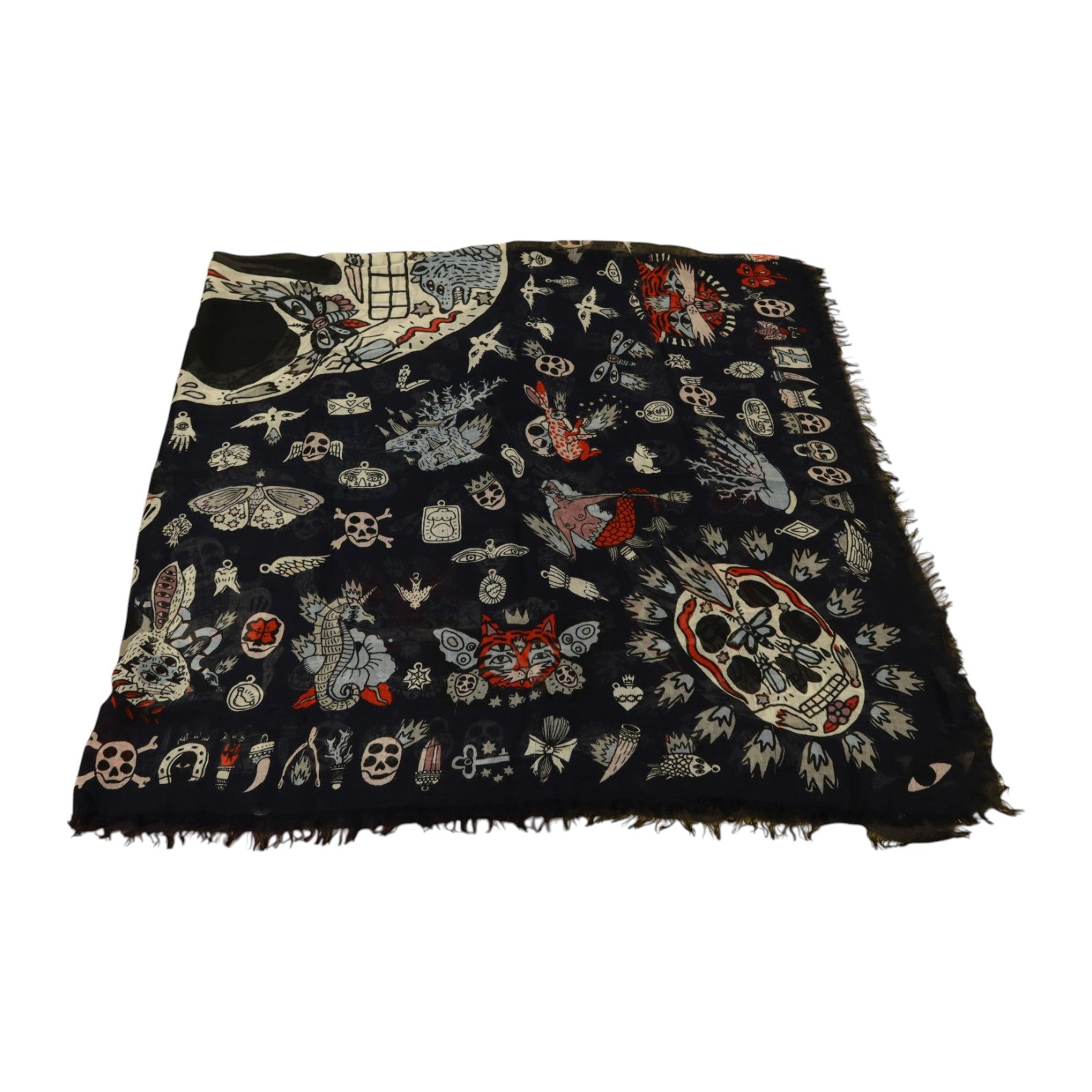 SELECTION 絲質/莫代爾Alexander Mcqueen Scarf 138x138絲巾