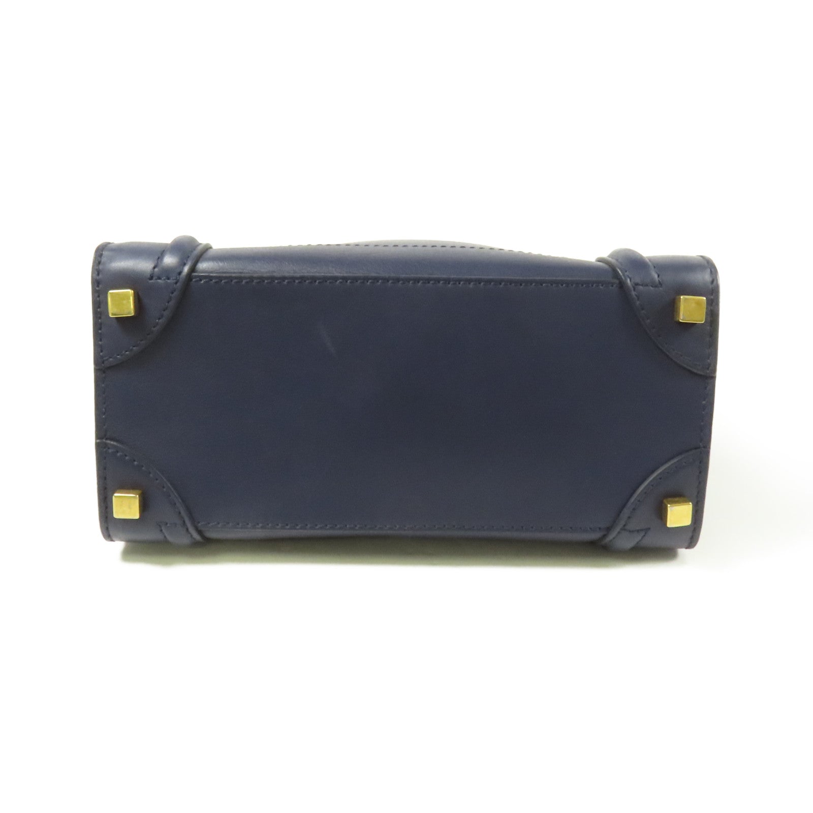 CELINE 牛皮皮革Micro Luggage金扣手挽袋