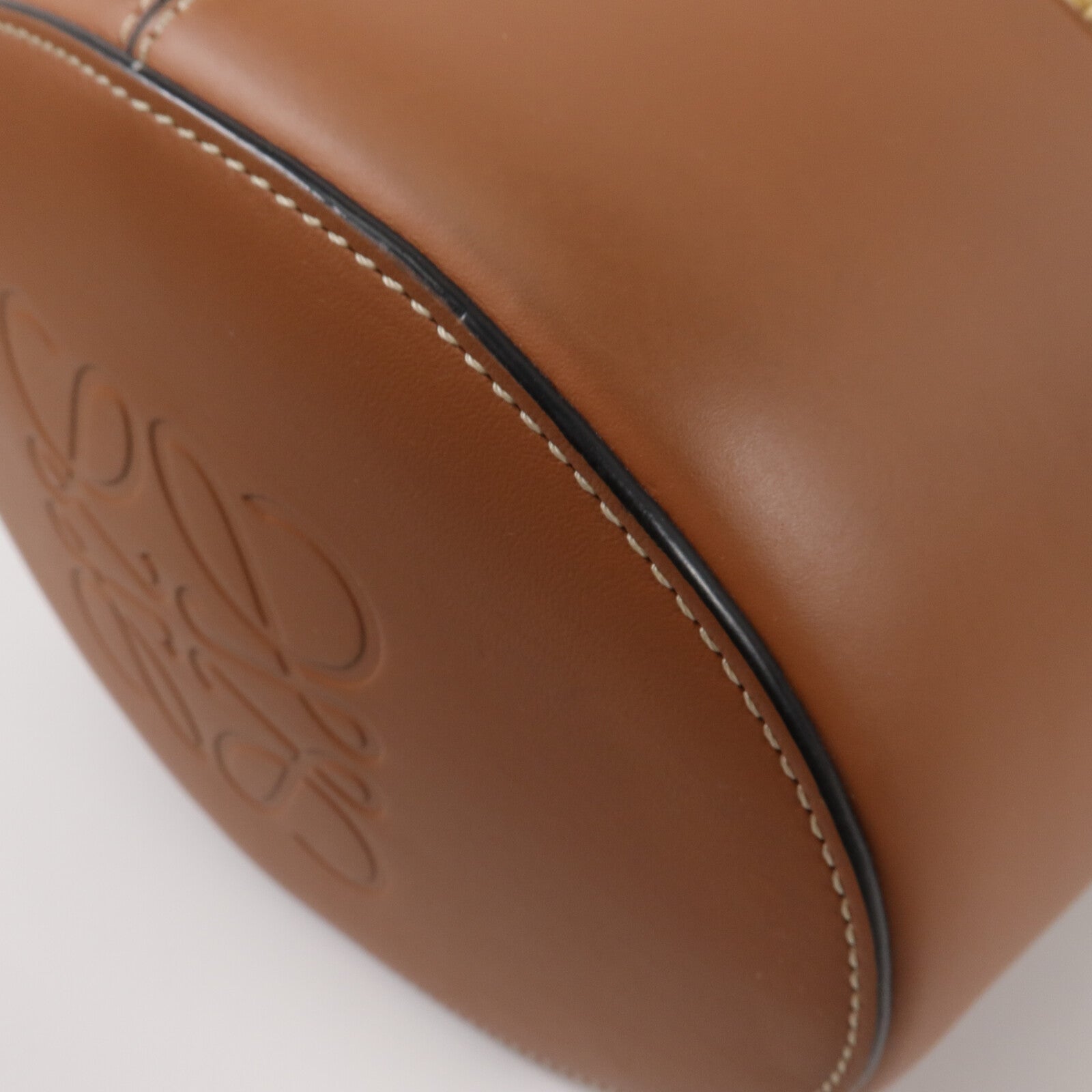 LOEWE Raffia/牛皮皮革Balloon手挽肩背兩用袋