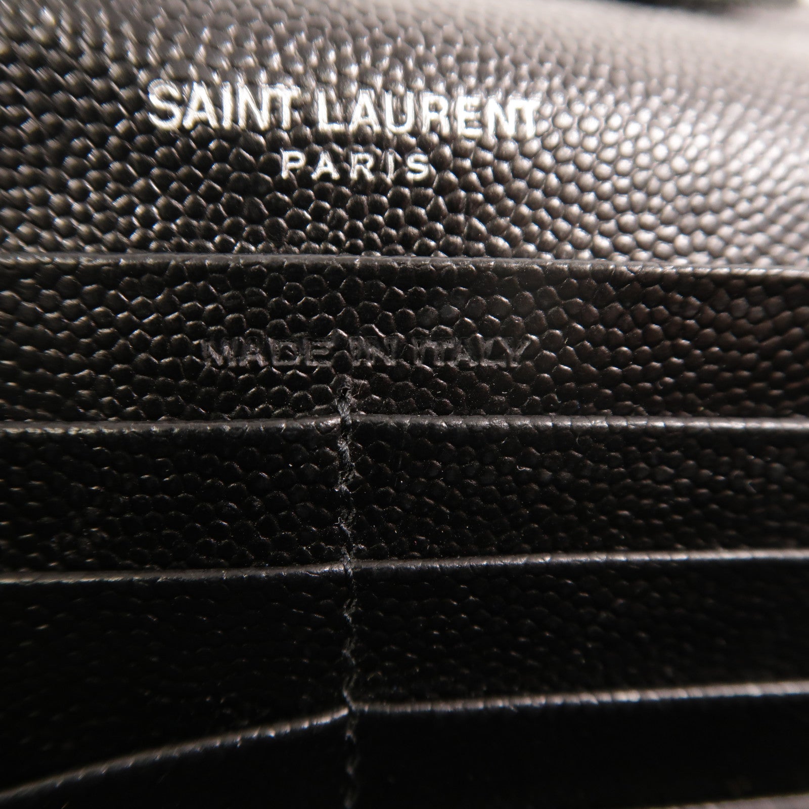 SAINT LAURENT 牛皮皮革Cassandre Chain Wallet鏈帶肩背袋