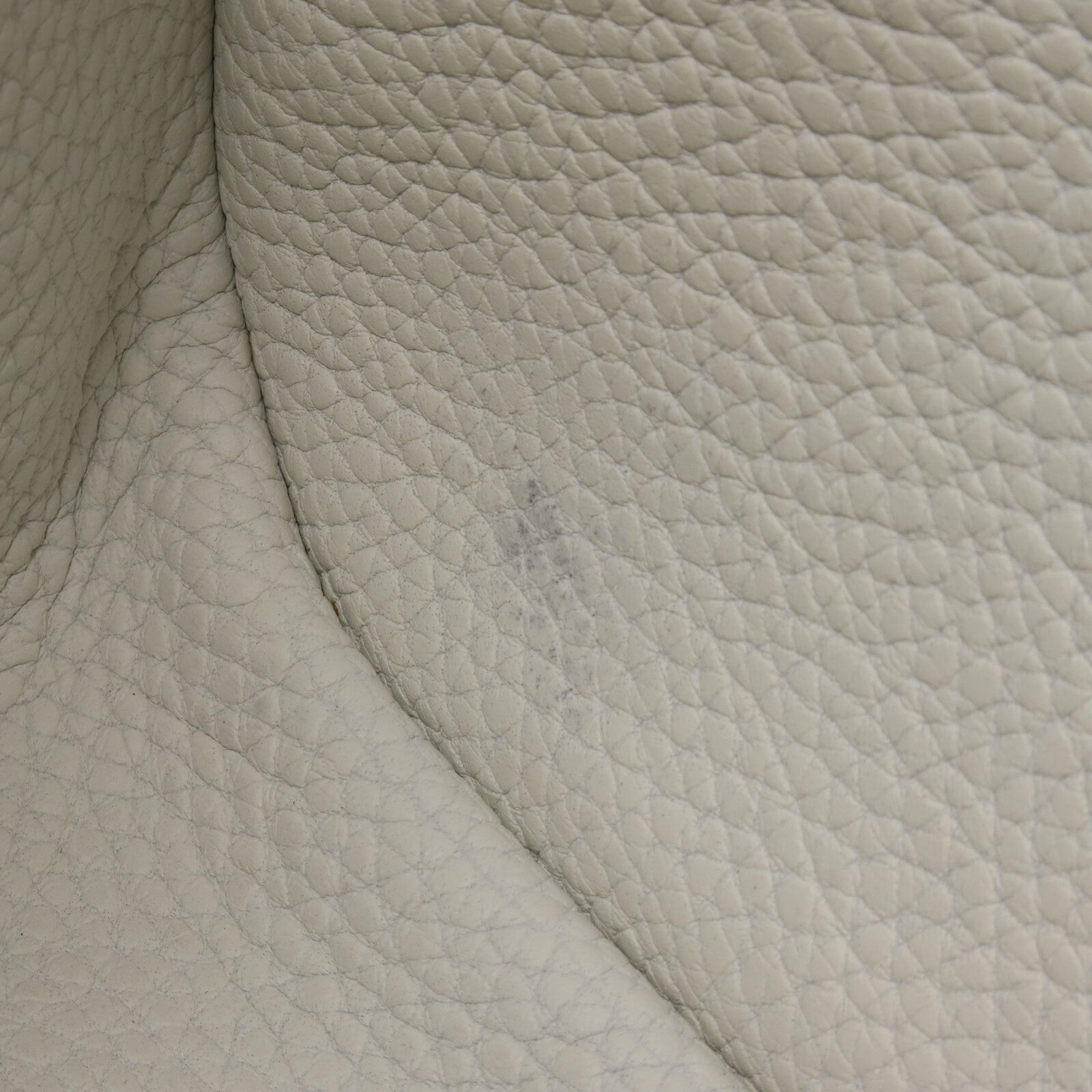 HERMES Clemence皮革Halzan 31手挽肩背兩用袋Blanc