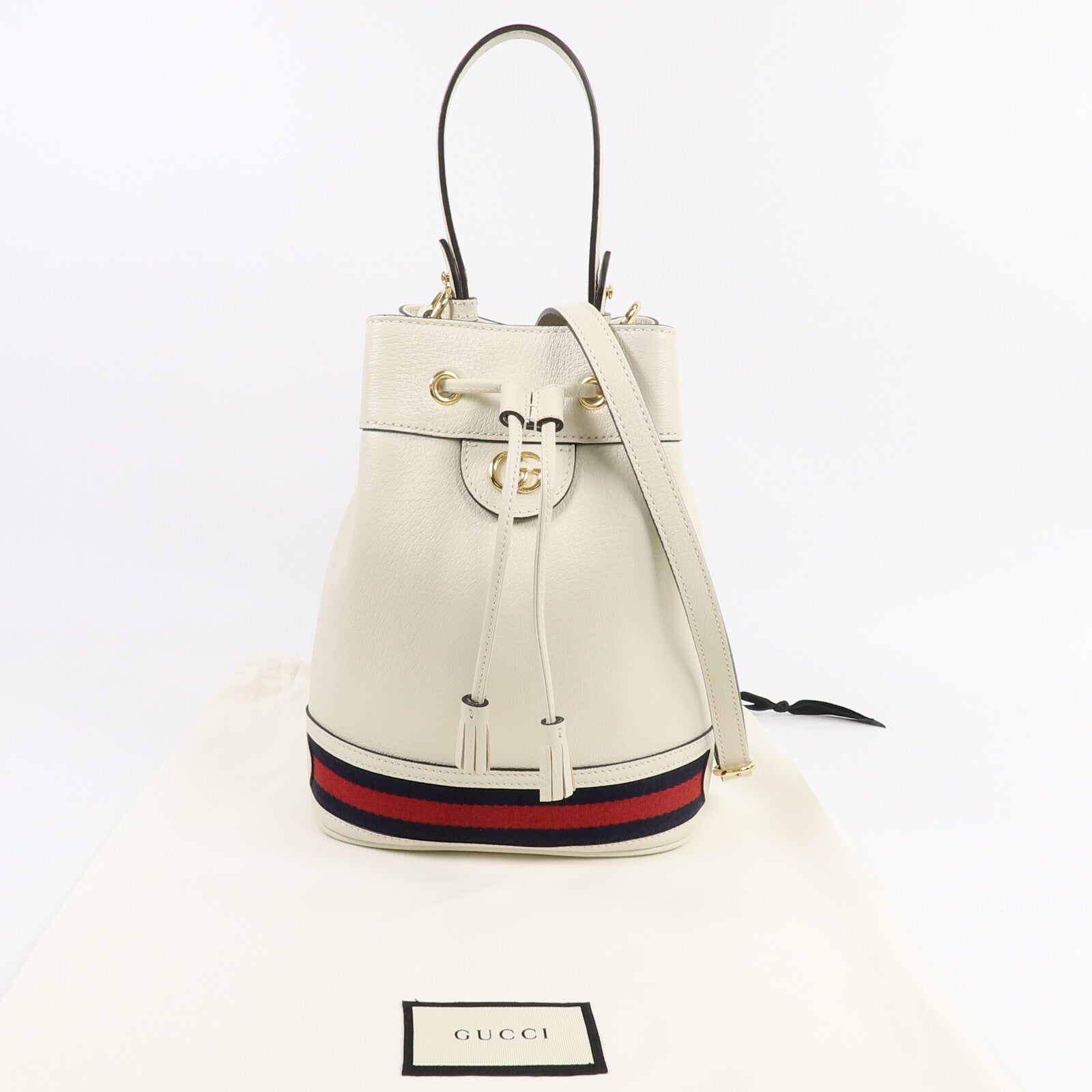 GUCCI 牛皮皮革Ophidia Bucket手挽肩背兩用袋