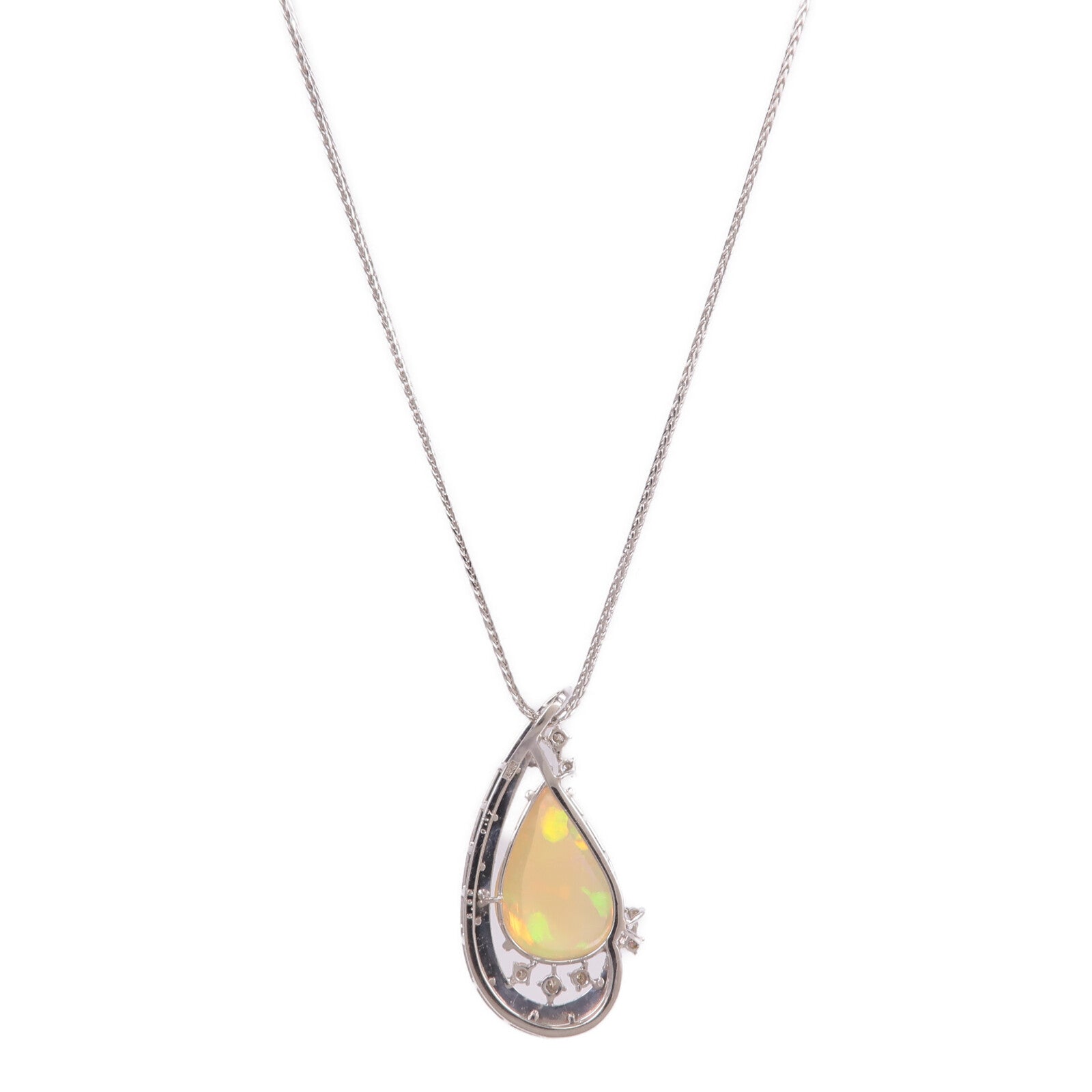 JEWELRY 18K白金Opal Diamond Necklace蛋白石/鑽石項鍊