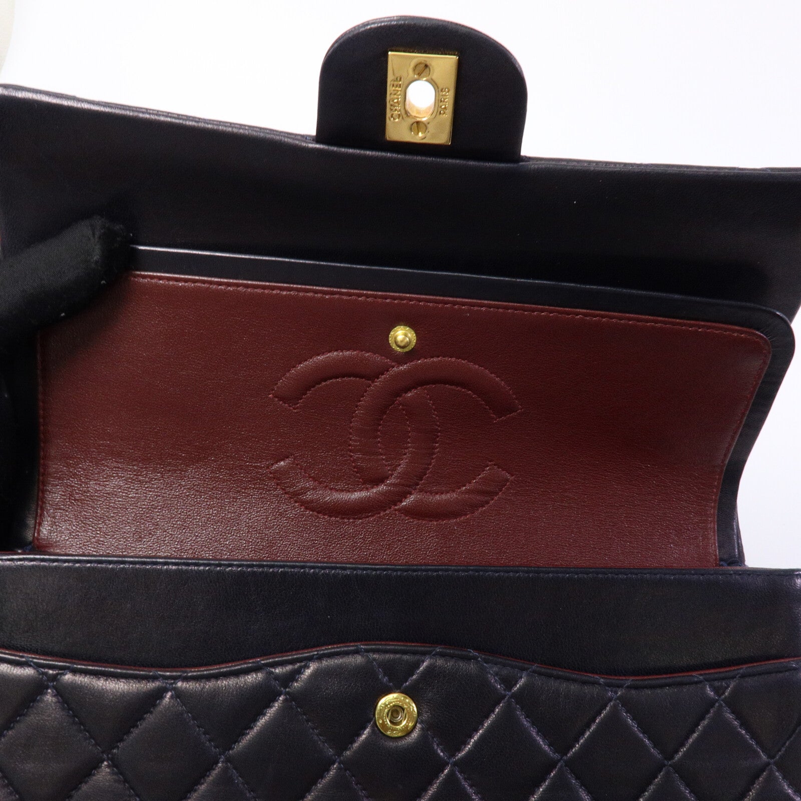 CHANEL 羊皮皮革Vintage Classic Flap鏈帶肩背袋