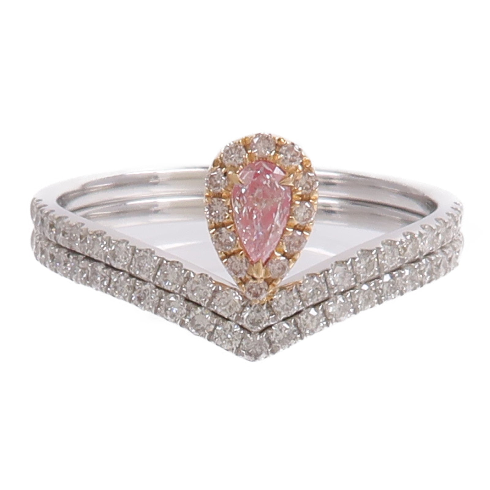 JEWELRY 18K白金/玫瑰金Ring鑽石戒指