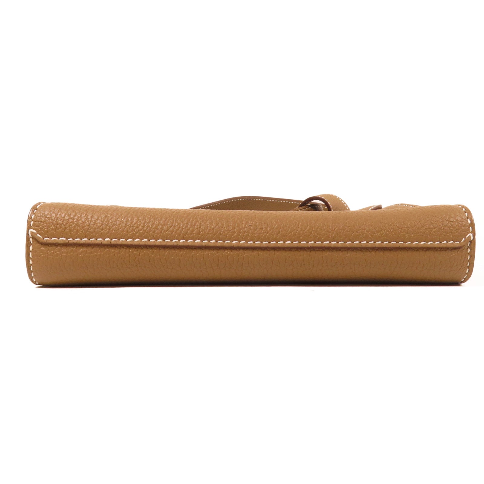 HERMES Togo皮革Sac A Depeches 21銀扣肩背袋啡色