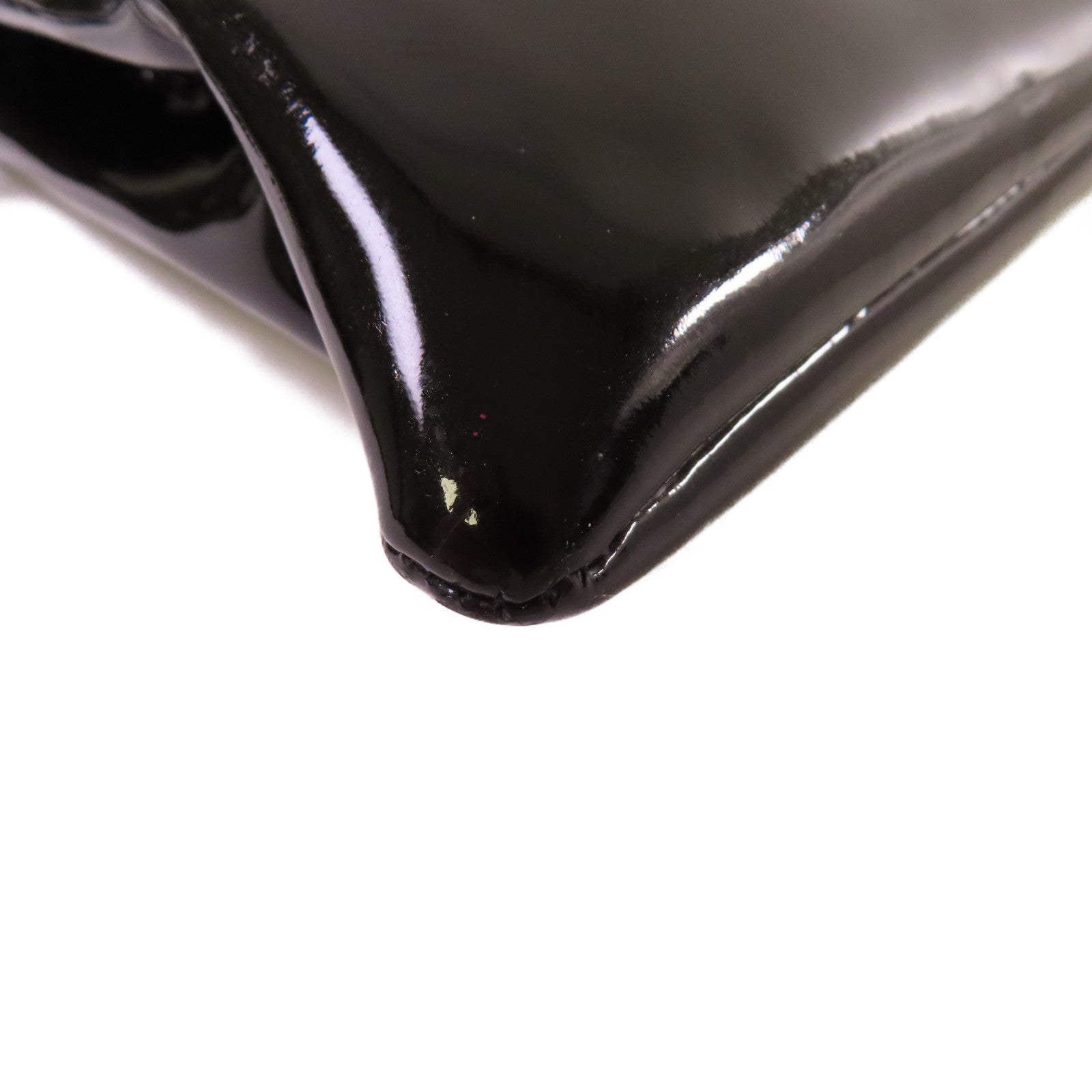 CHANEL 【激減優惠】漆皮皮革Chain Shoulder Bag銀扣鏈帶肩背袋黑色