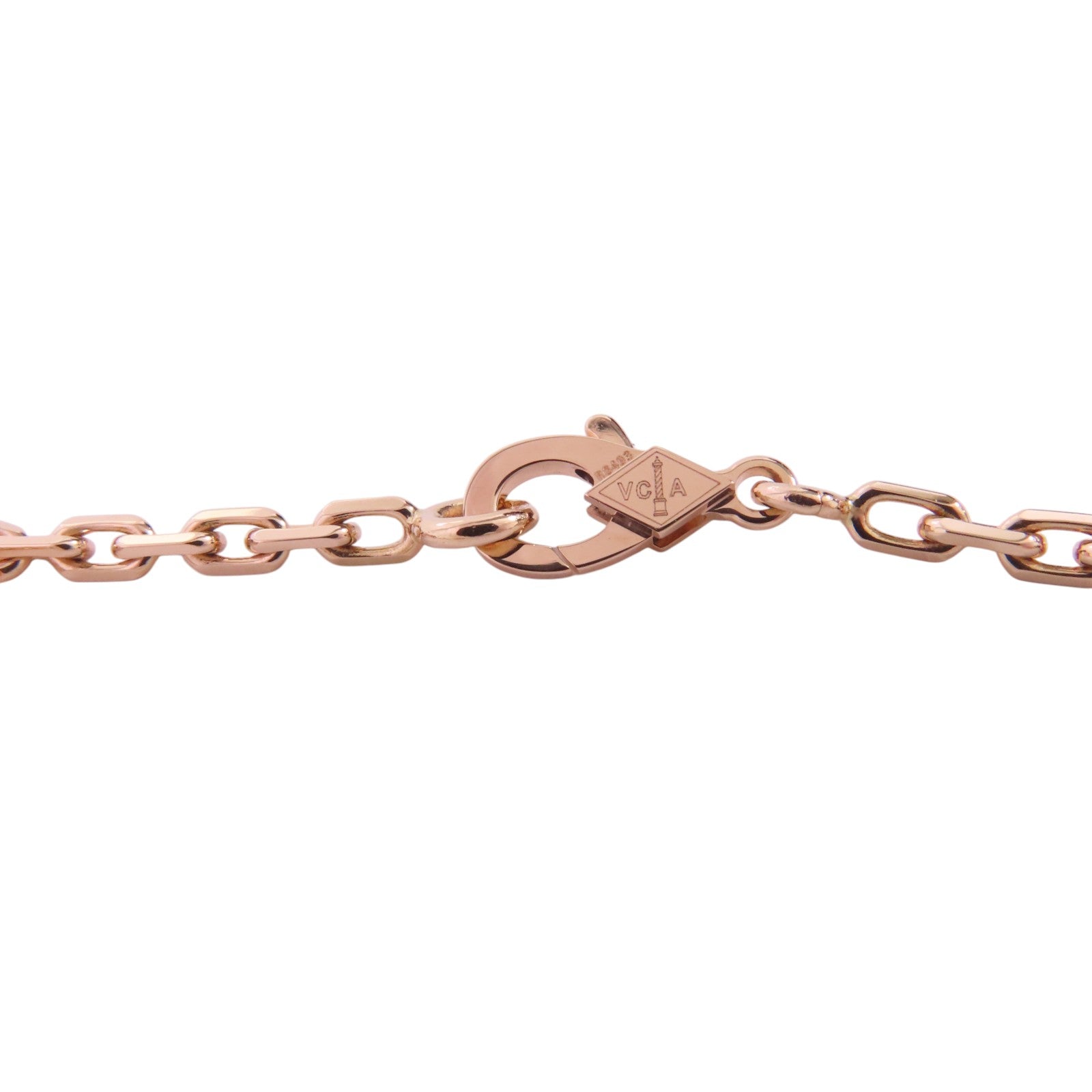 Van Cleef & Arpels 18K玫瑰金Lucky Spring Bracelet珍珠母貝/紅玉髓/縞瑪瑙手鍊