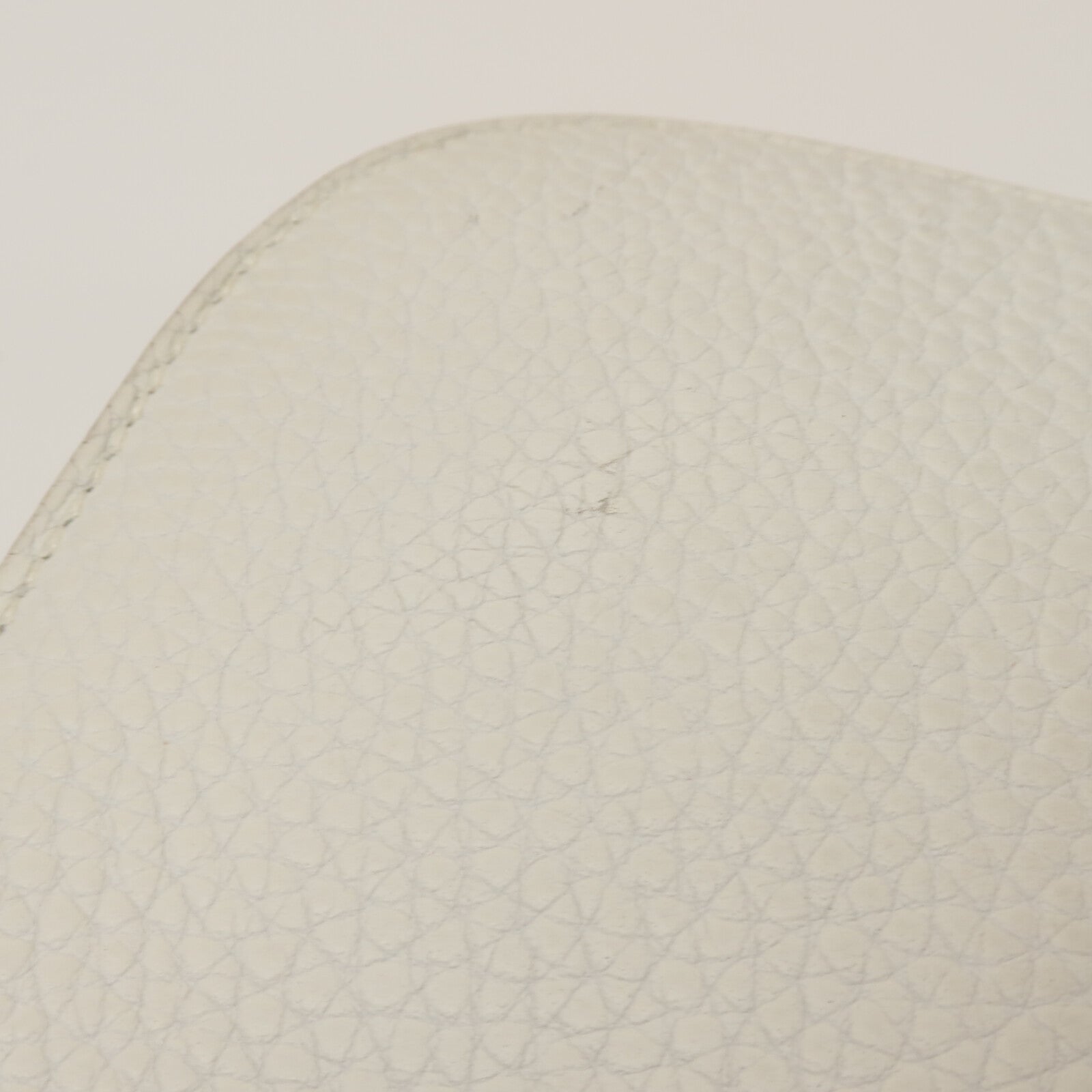HERMES Clemence皮革Halzan 31手挽肩背兩用袋Blanc