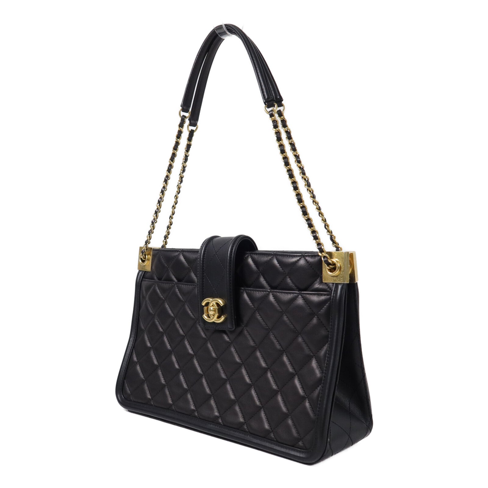 CHANEL 羊皮皮革Elegant CC shopping tote手挽袋