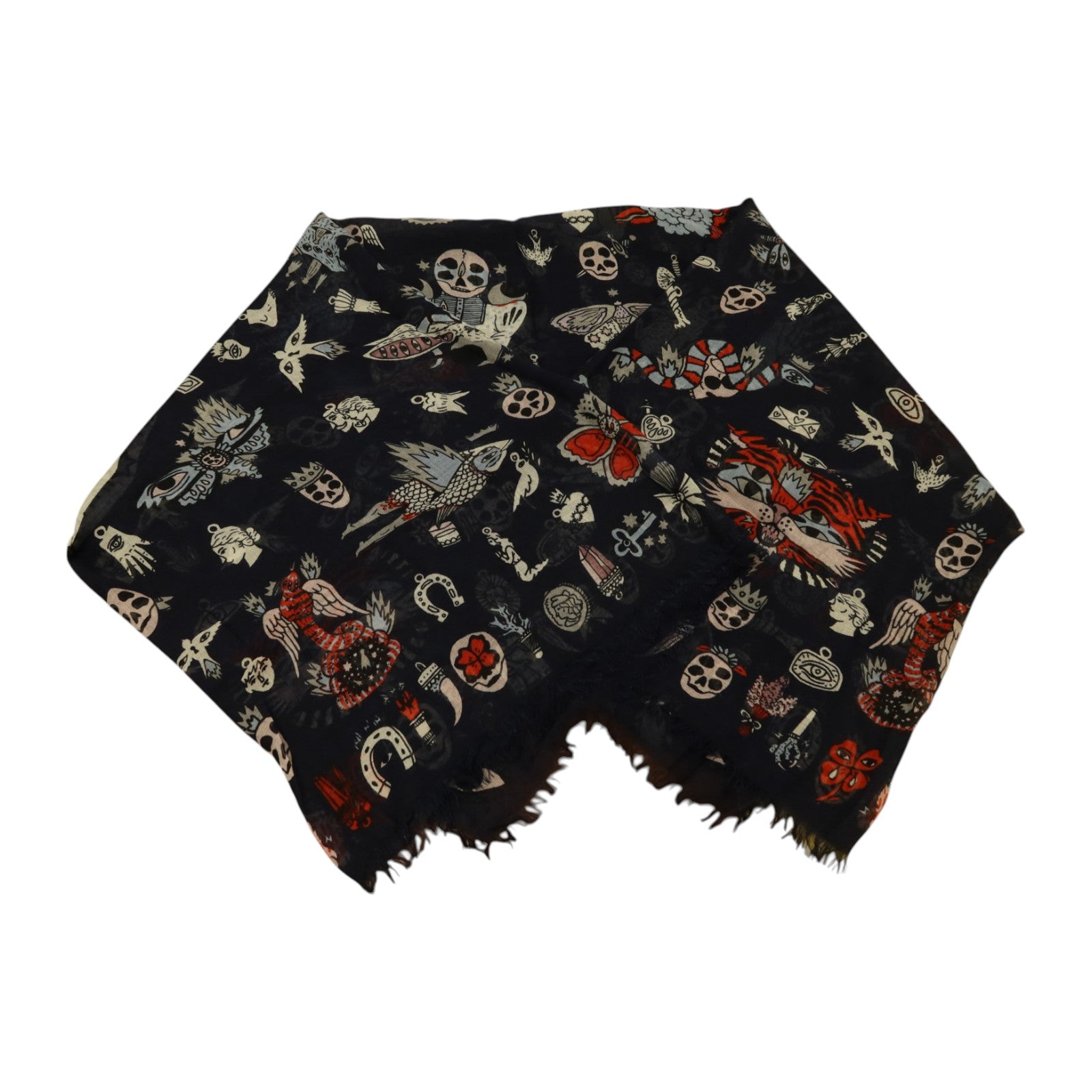 SELECTION 絲質/莫代爾Alexander Mcqueen Scarf 138x138絲巾