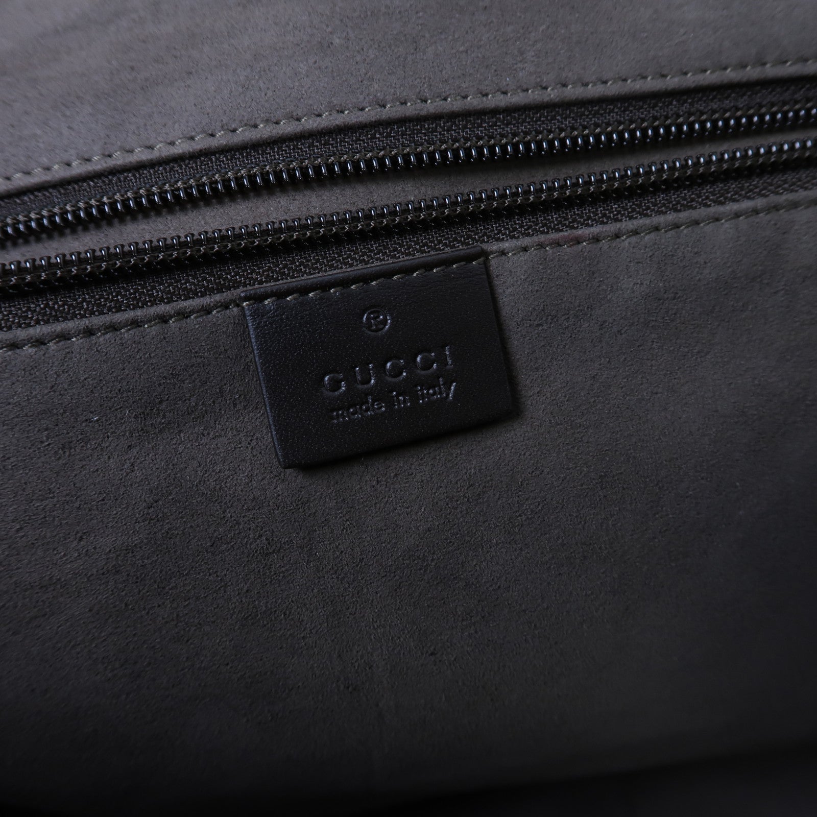GUCCI 塗層帆布2 Way Shoulder銀扣手挽肩背兩用袋啡色