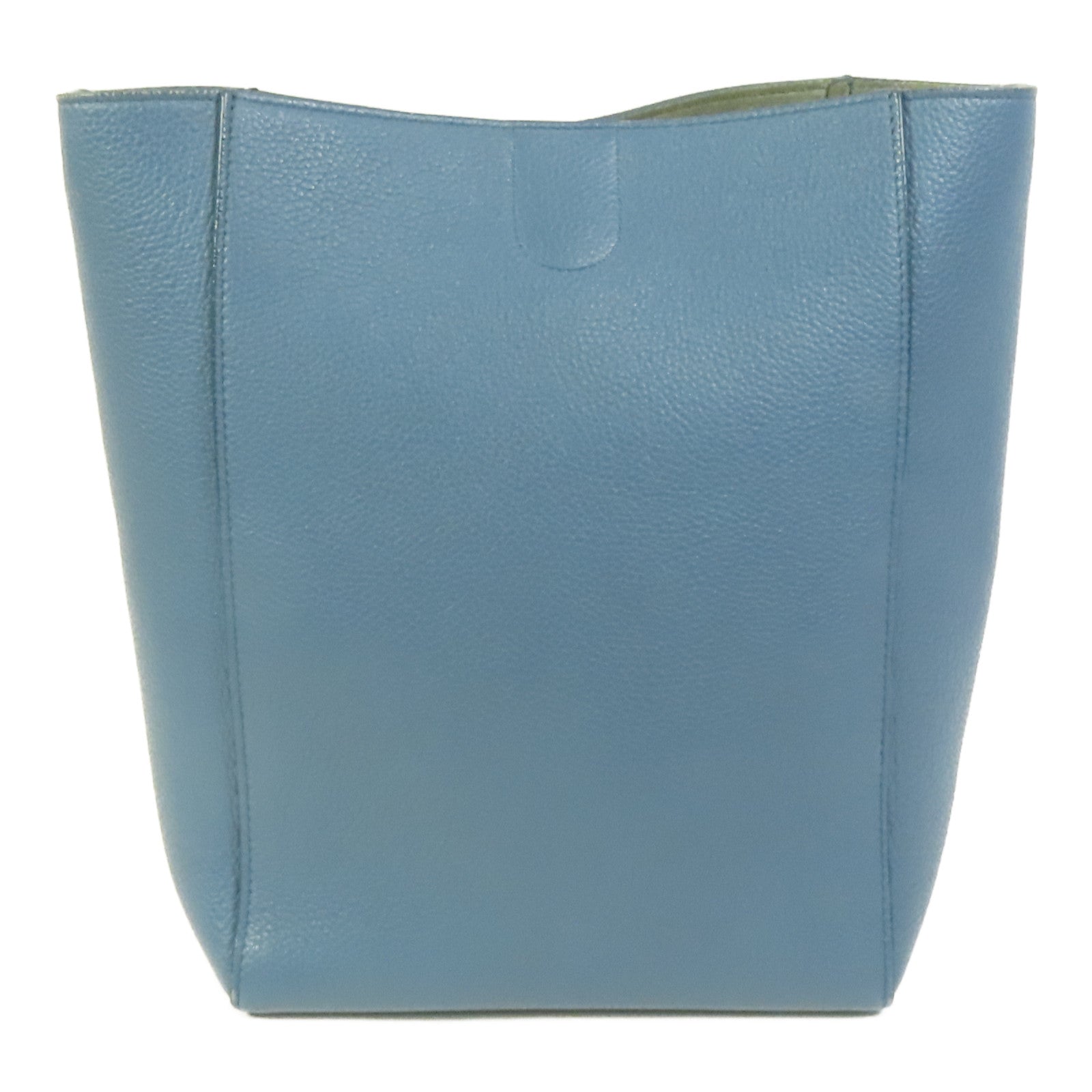 CELINE 【激減優惠】牛皮皮革Sangle Bucket Bag銀扣肩背袋