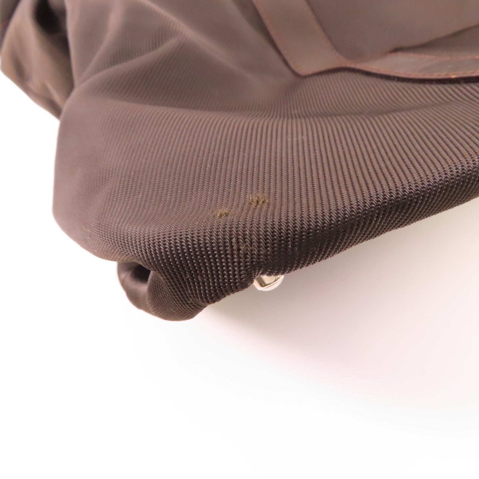 GUCCI GG SHW Tote Bag Nylon Brown