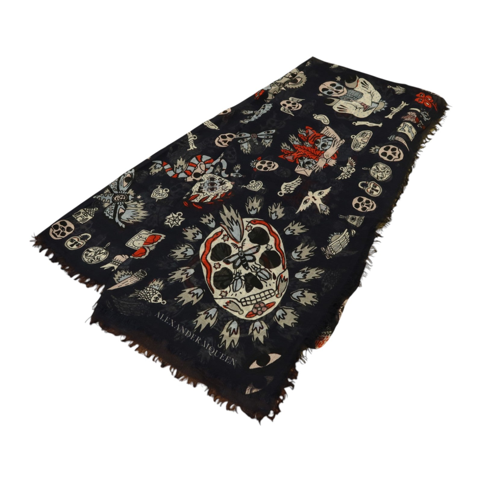 SELECTION 絲質/莫代爾Alexander Mcqueen Scarf 138x138絲巾