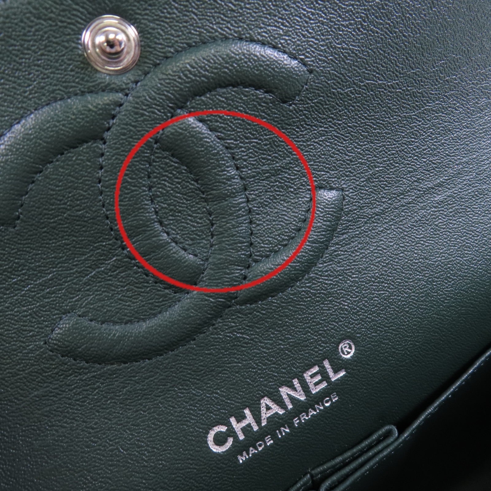 CHANEL 羊皮皮革Classic 25 Chain Shoulder Bag銀扣鏈帶肩背袋