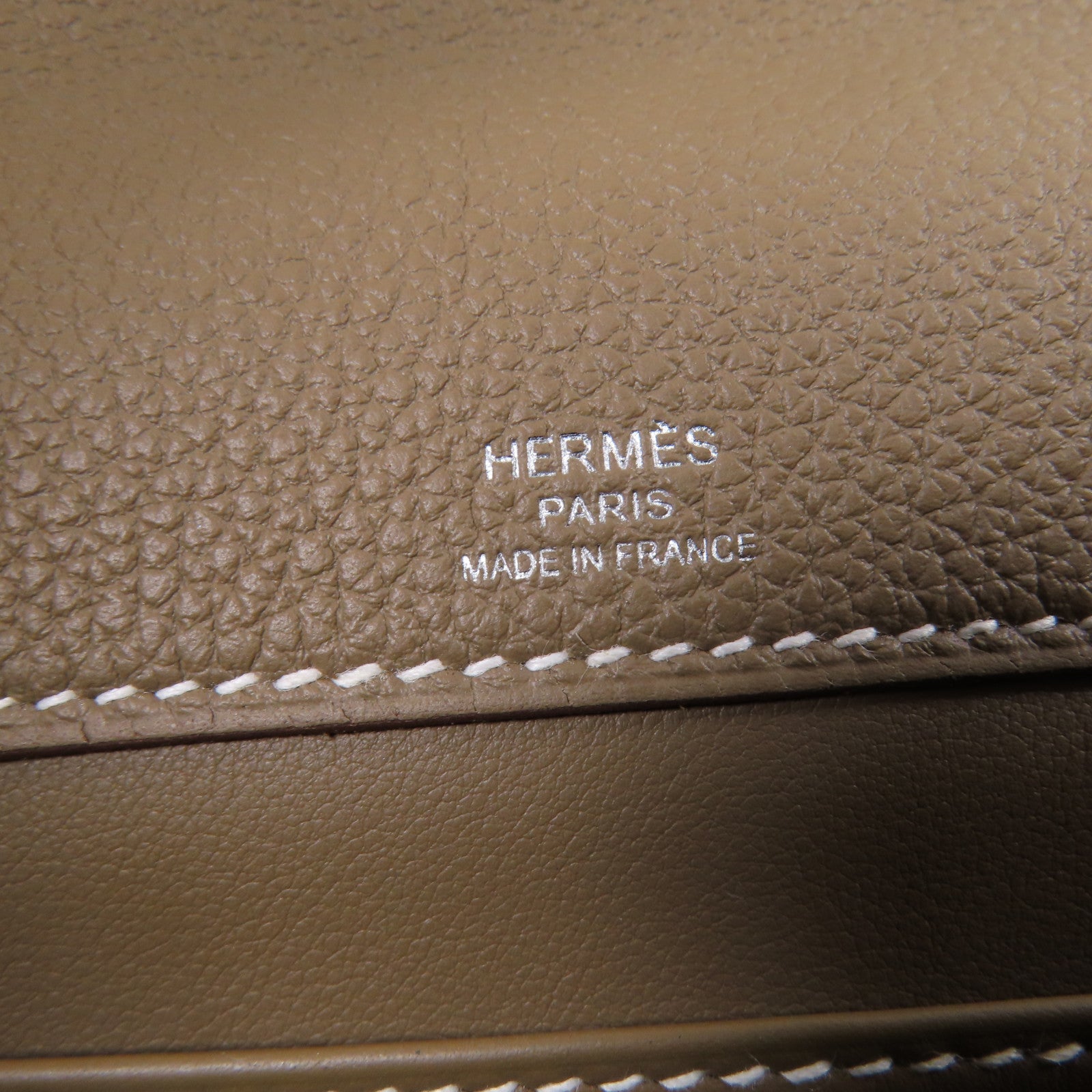 HERMES Togo皮革Sac A Depeches 21銀扣肩背袋啡色