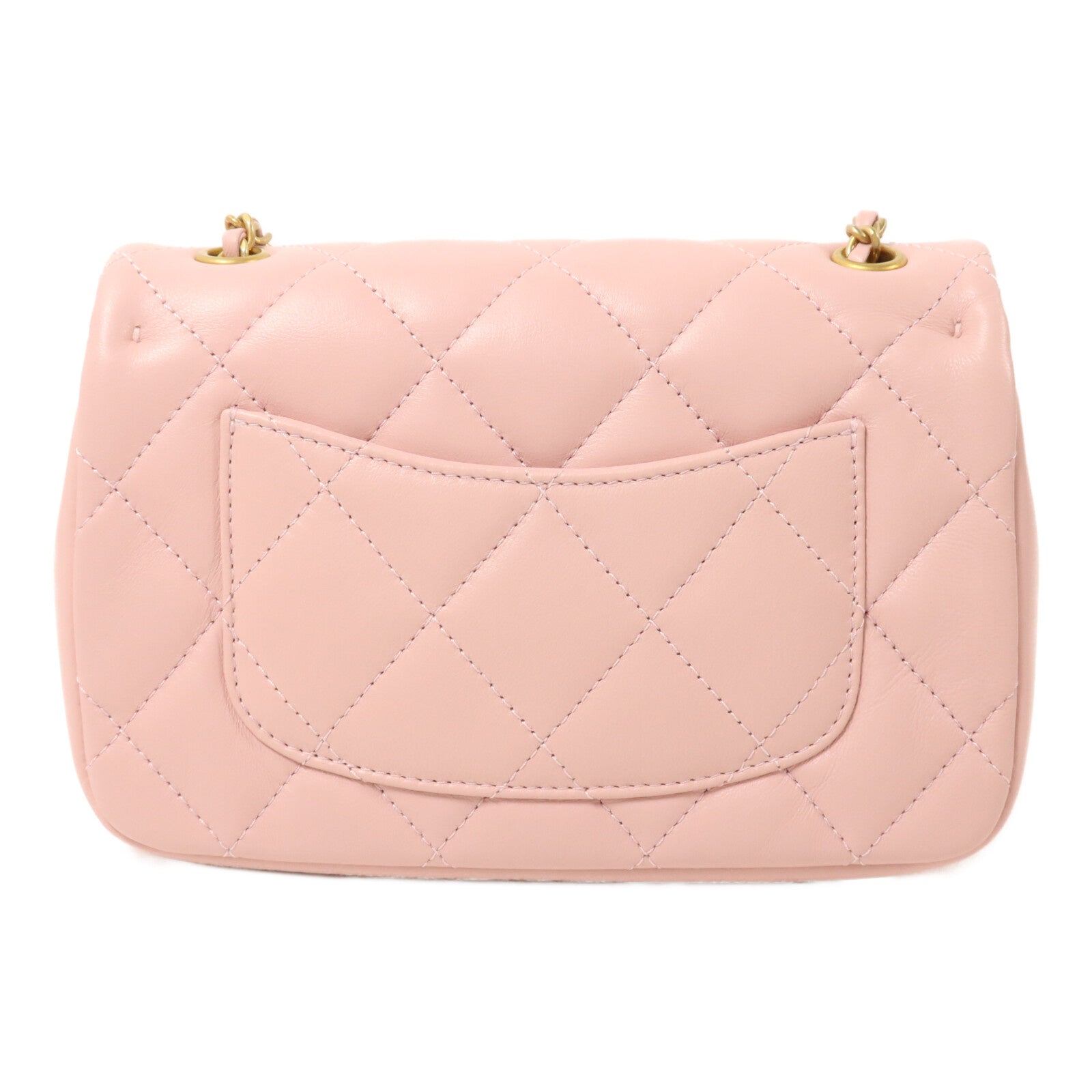 CHANEL 羊皮皮革Mini Rectangular Flap Bag With Heart鏈帶肩背袋
