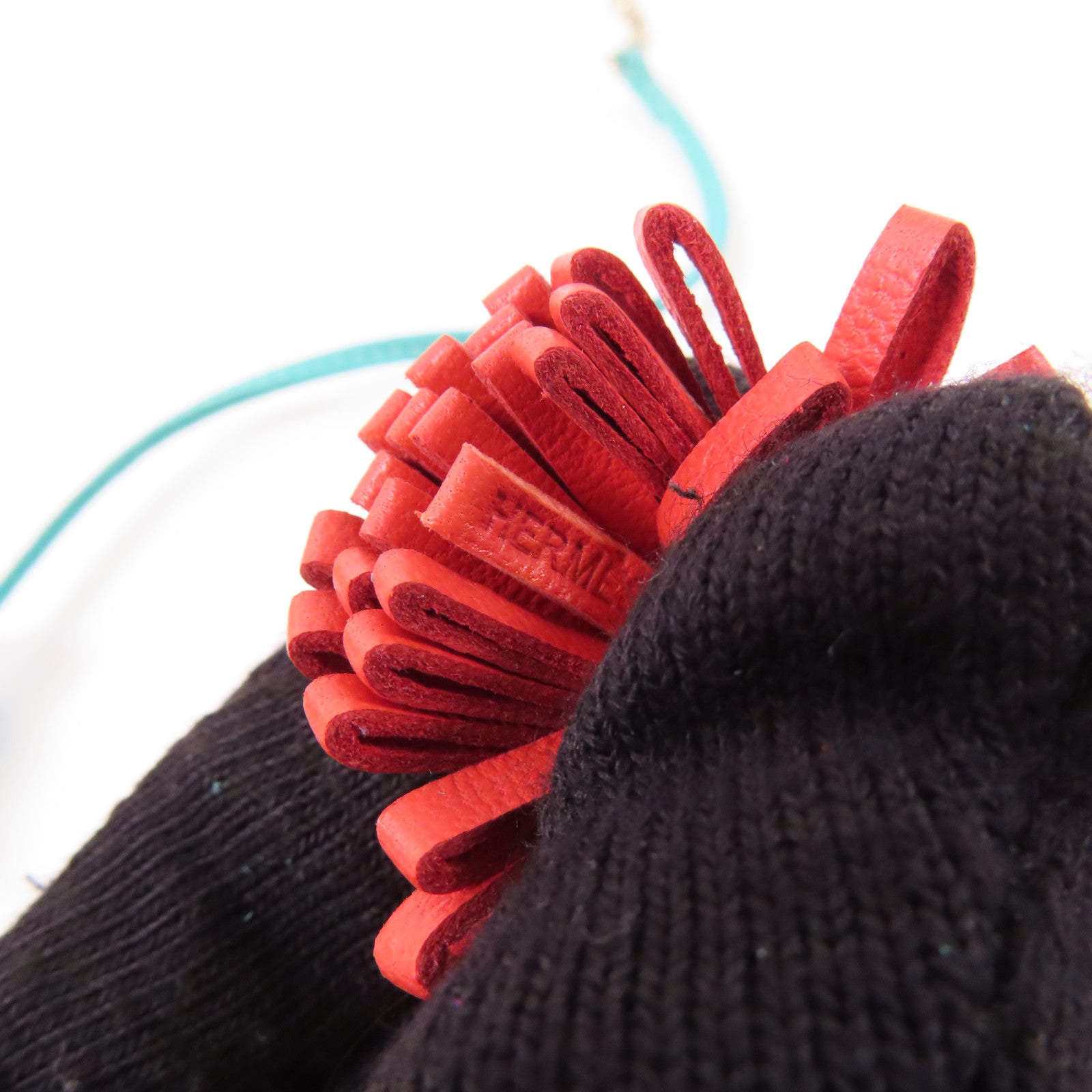 HERMES PHW Pagemarker Veau Swift Leather Navy Red Green