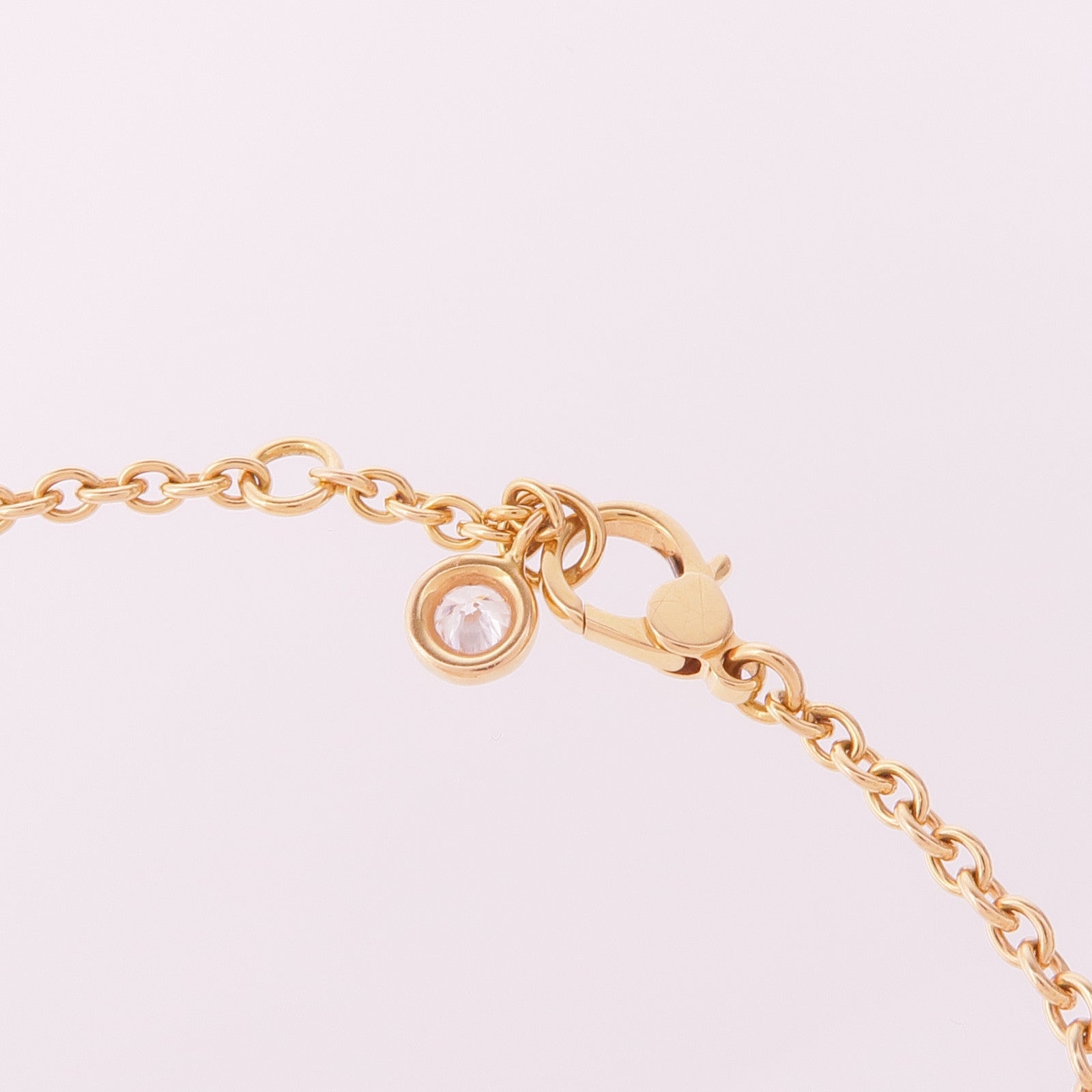 HERMES 18K玫瑰金Finesse Bracelet鑽石手鏈