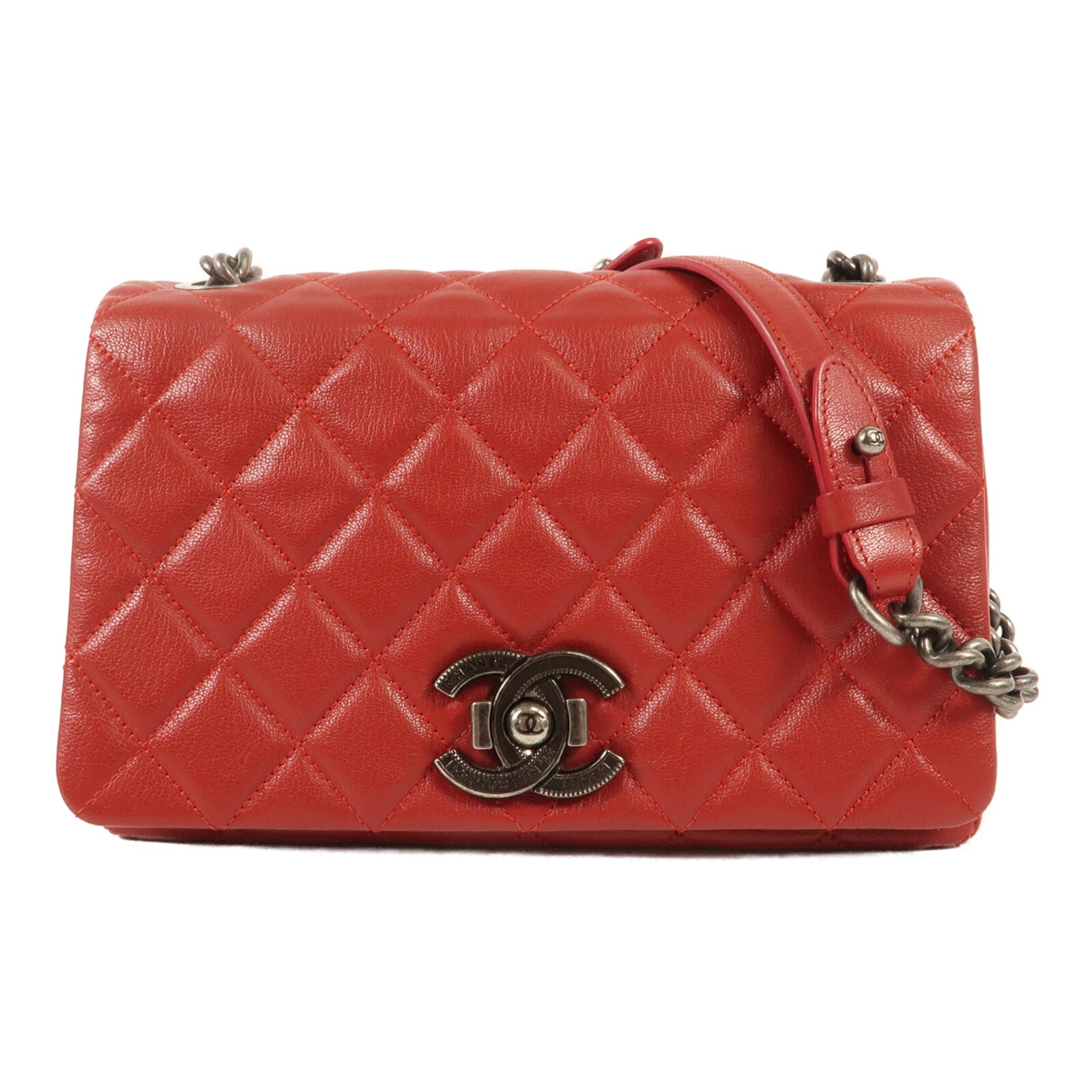 CHANEL 【激減優惠】牛皮皮革Chain Shoulder鏈帶肩背袋