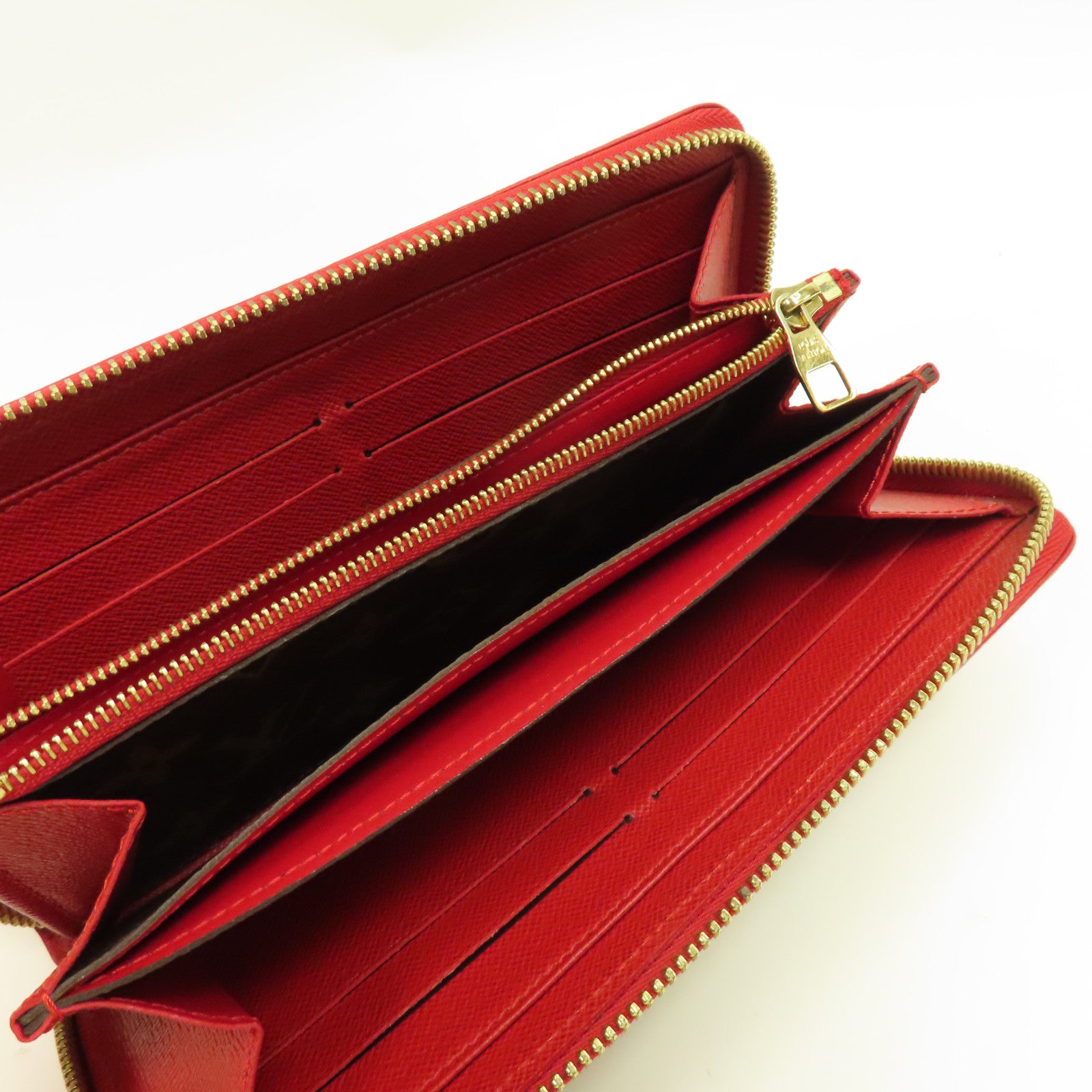 LOUIS VUITTON Monogram Retiro Zippy Wallet長錢包紅色/啡色