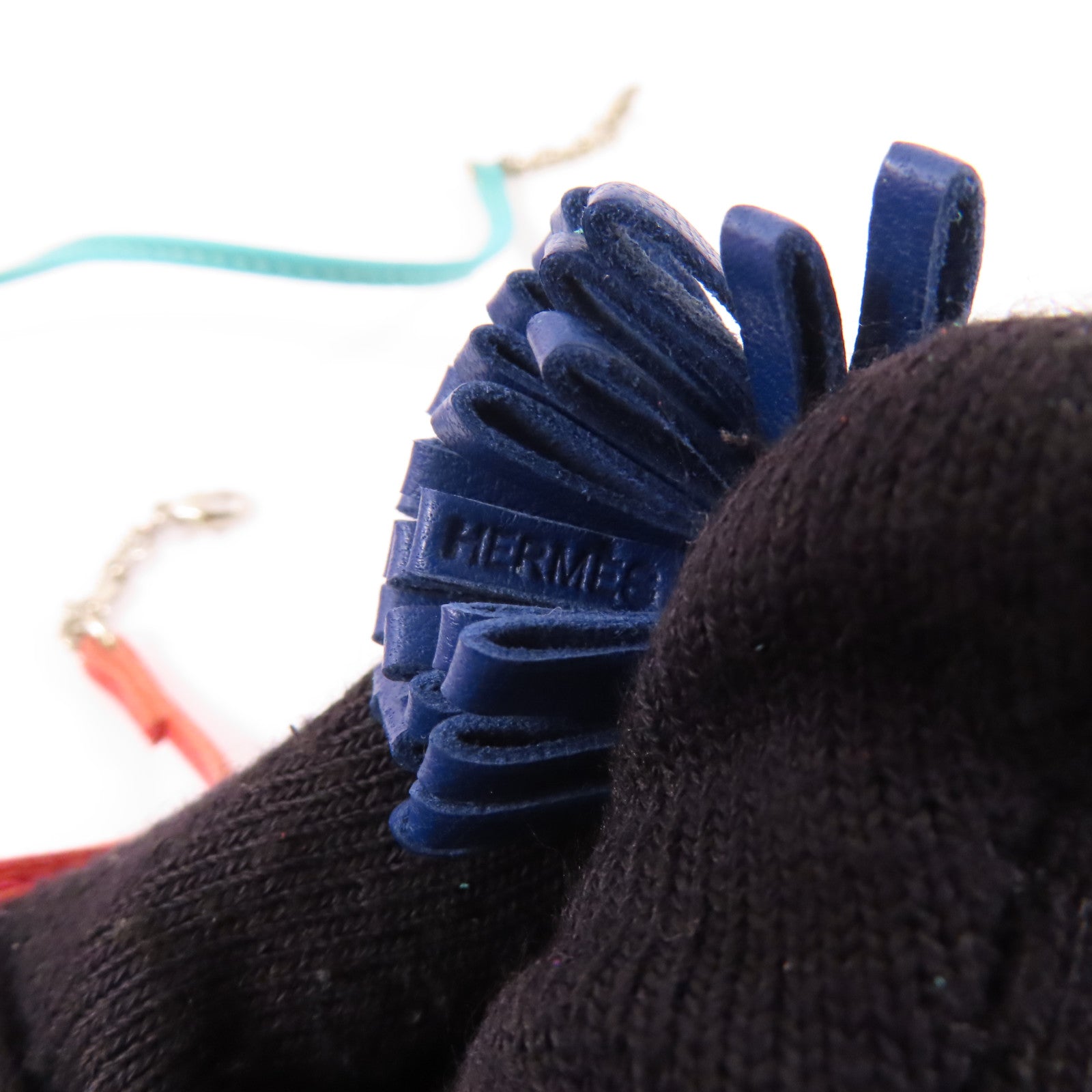 HERMES PHW Pagemarker Veau Swift Leather Navy Red Green