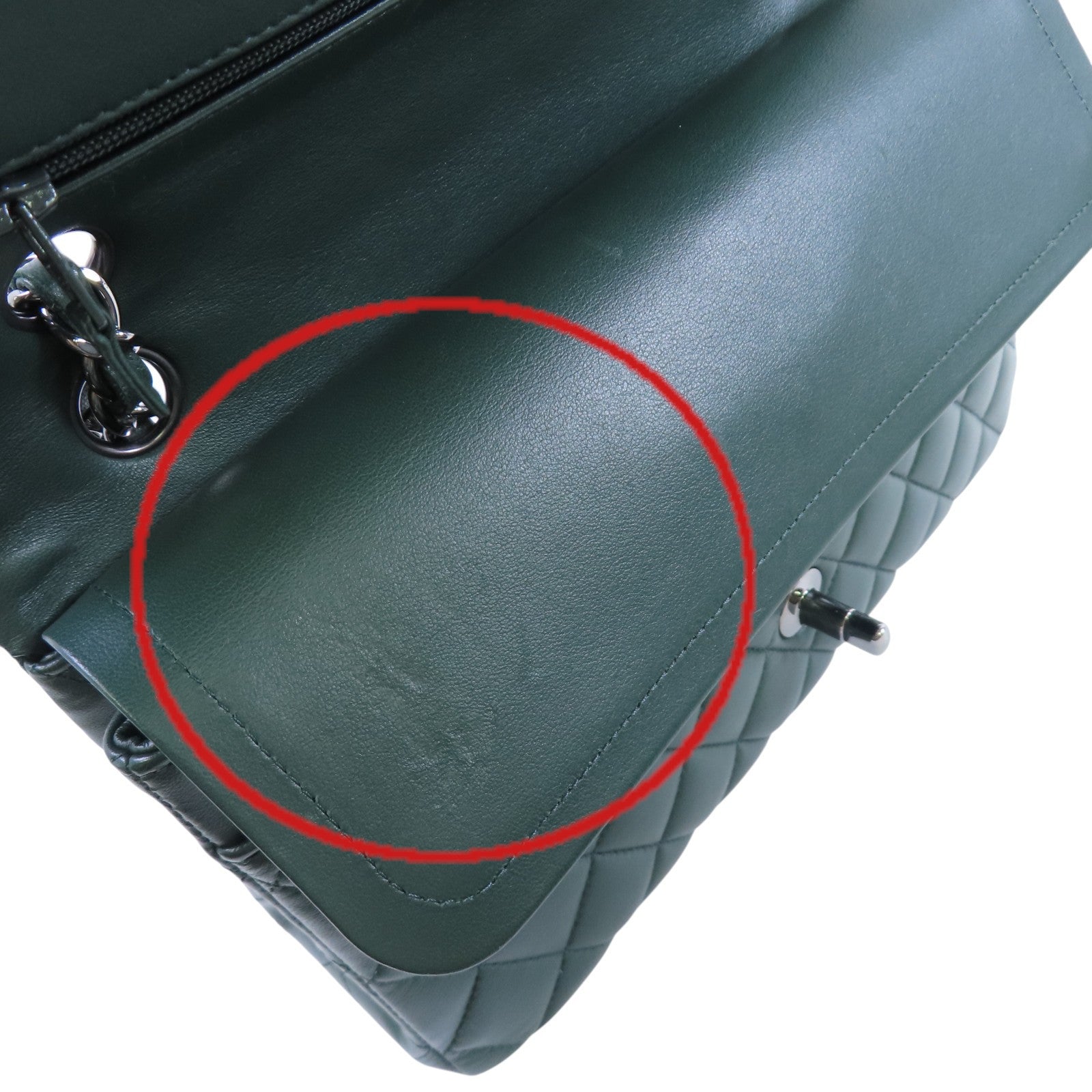 CHANEL 羊皮皮革Classic 25 Chain Shoulder Bag銀扣鏈帶肩背袋