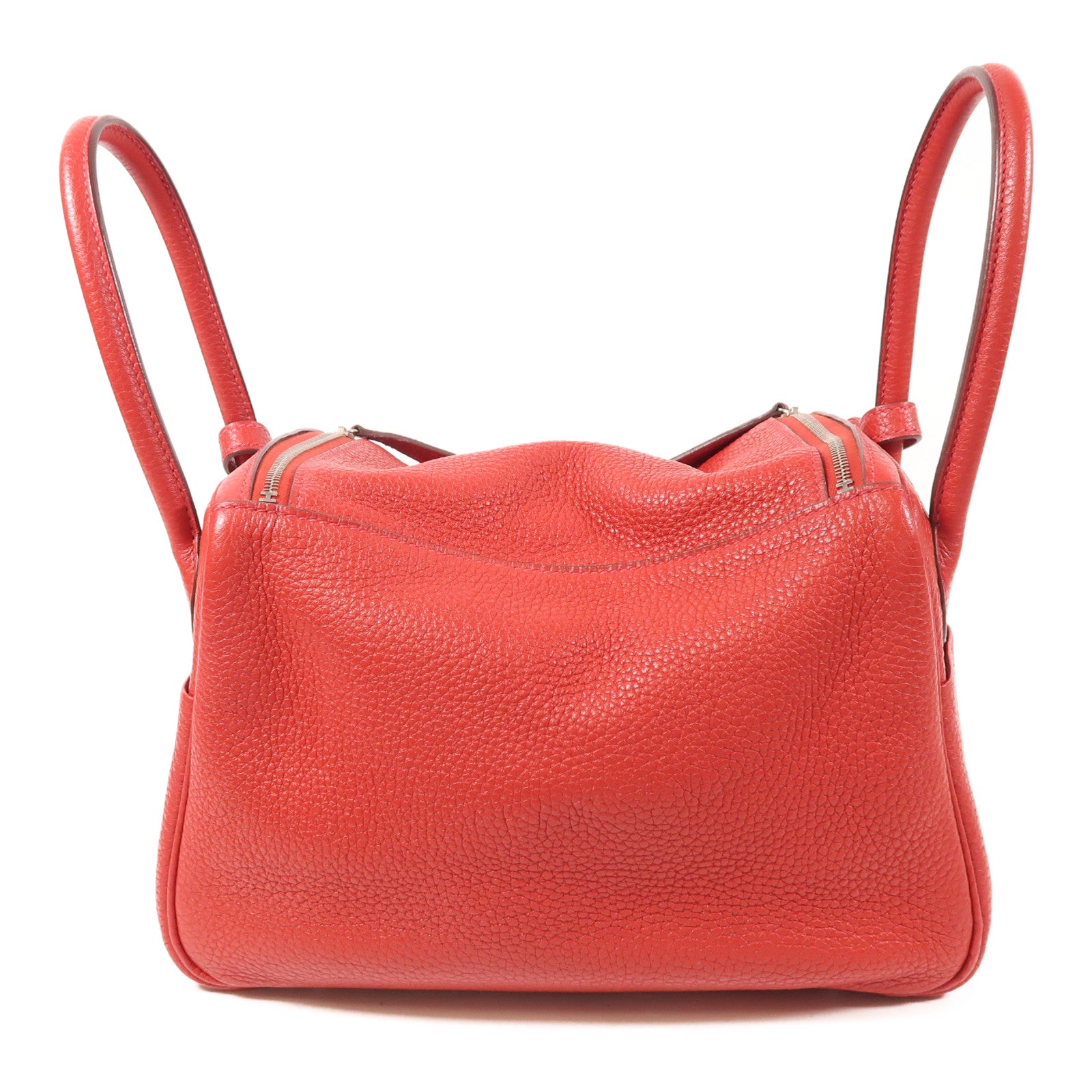 HERMES Clemence皮革Lindy 26銀扣手挽肩背兩用袋