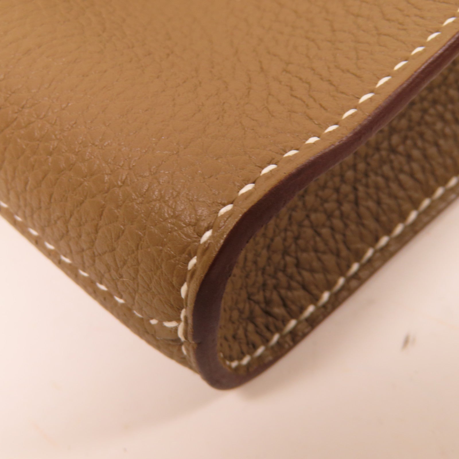 HERMES Togo皮革Sac A Depeches 21銀扣肩背袋啡色