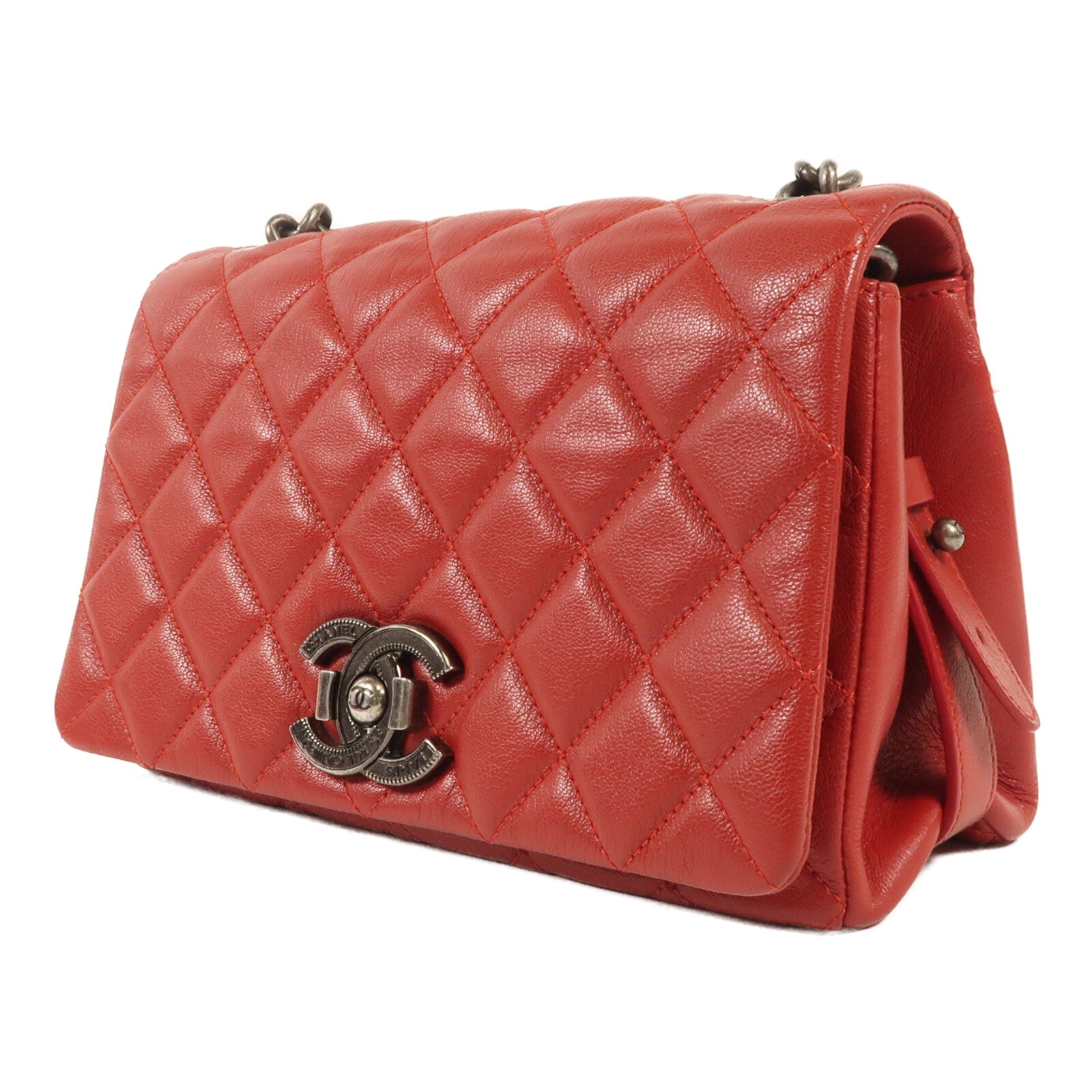 CHANEL 牛皮皮革Chain Shoulder鏈帶肩背袋