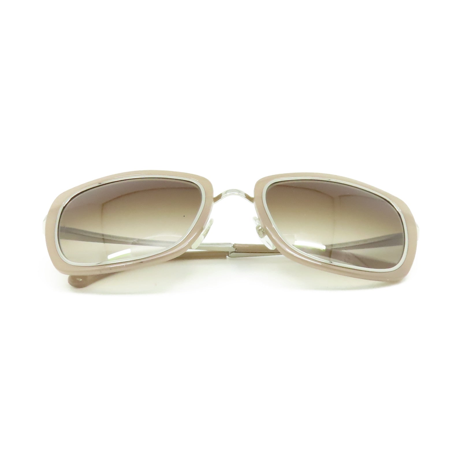 CHANEL 【激減優惠】PVC/金屬Sunglasses太陽眼鏡啡色/銀色