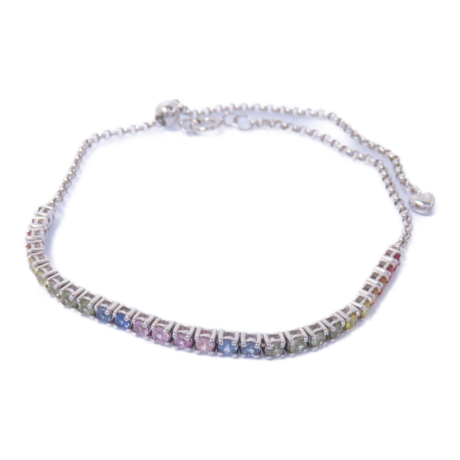 JEWELRY 【激減優惠】18K白金Color Stone Bracelet手鏈彩色