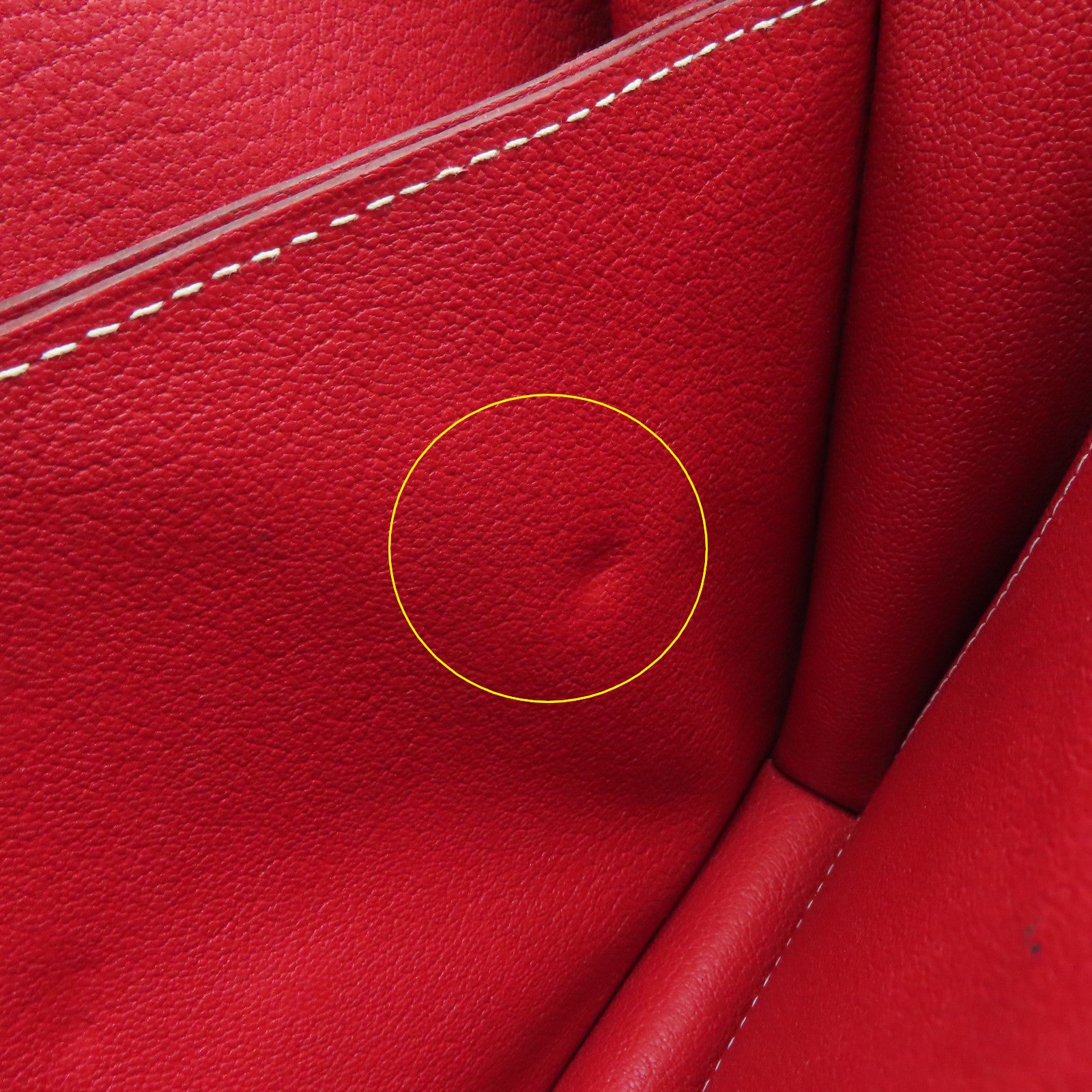 HERMES 【激減優惠】Clemence皮革Roulis 23金扣肩背袋Rouge Casaque紅色