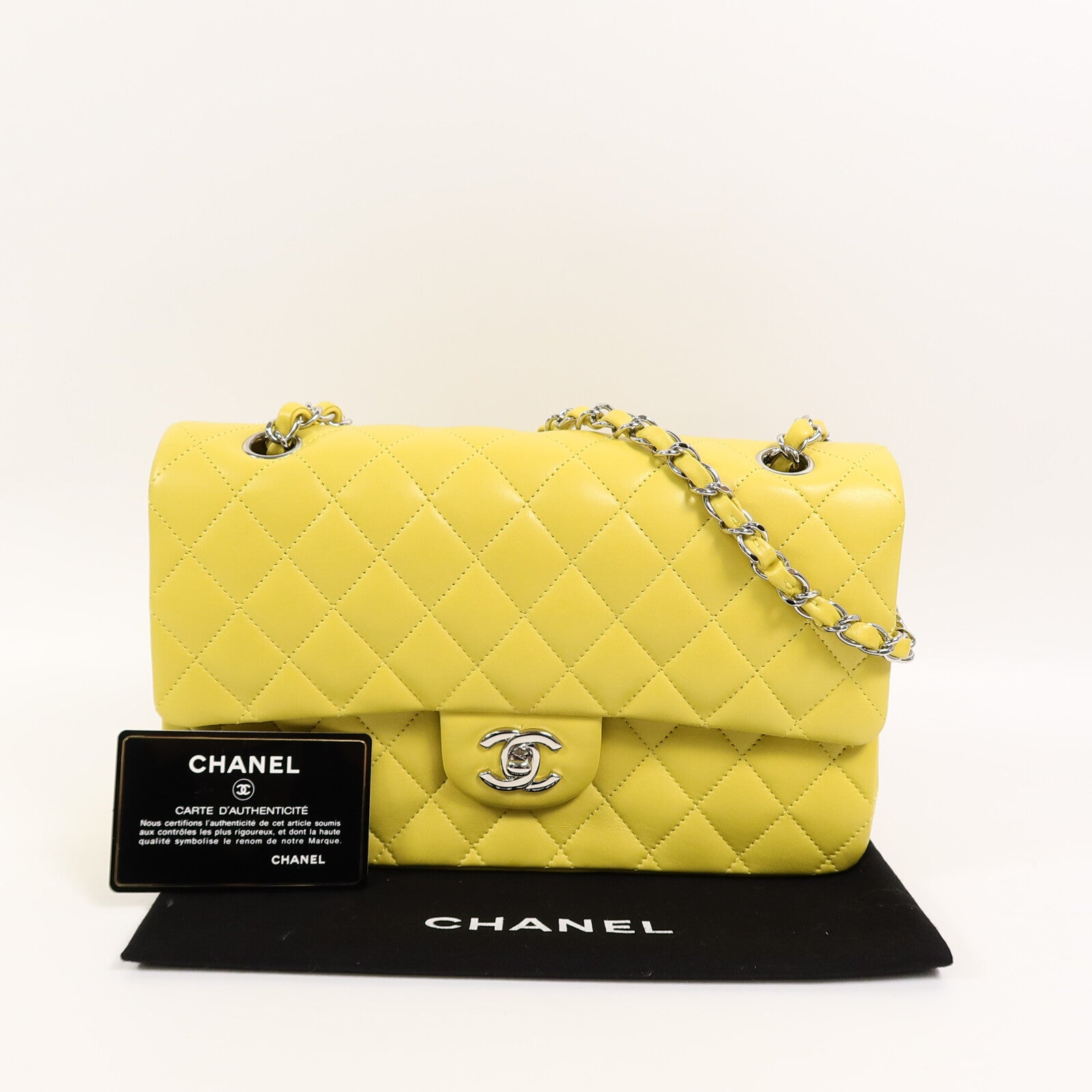 CHANEL 羊皮皮革Classic 25鏈帶肩背袋