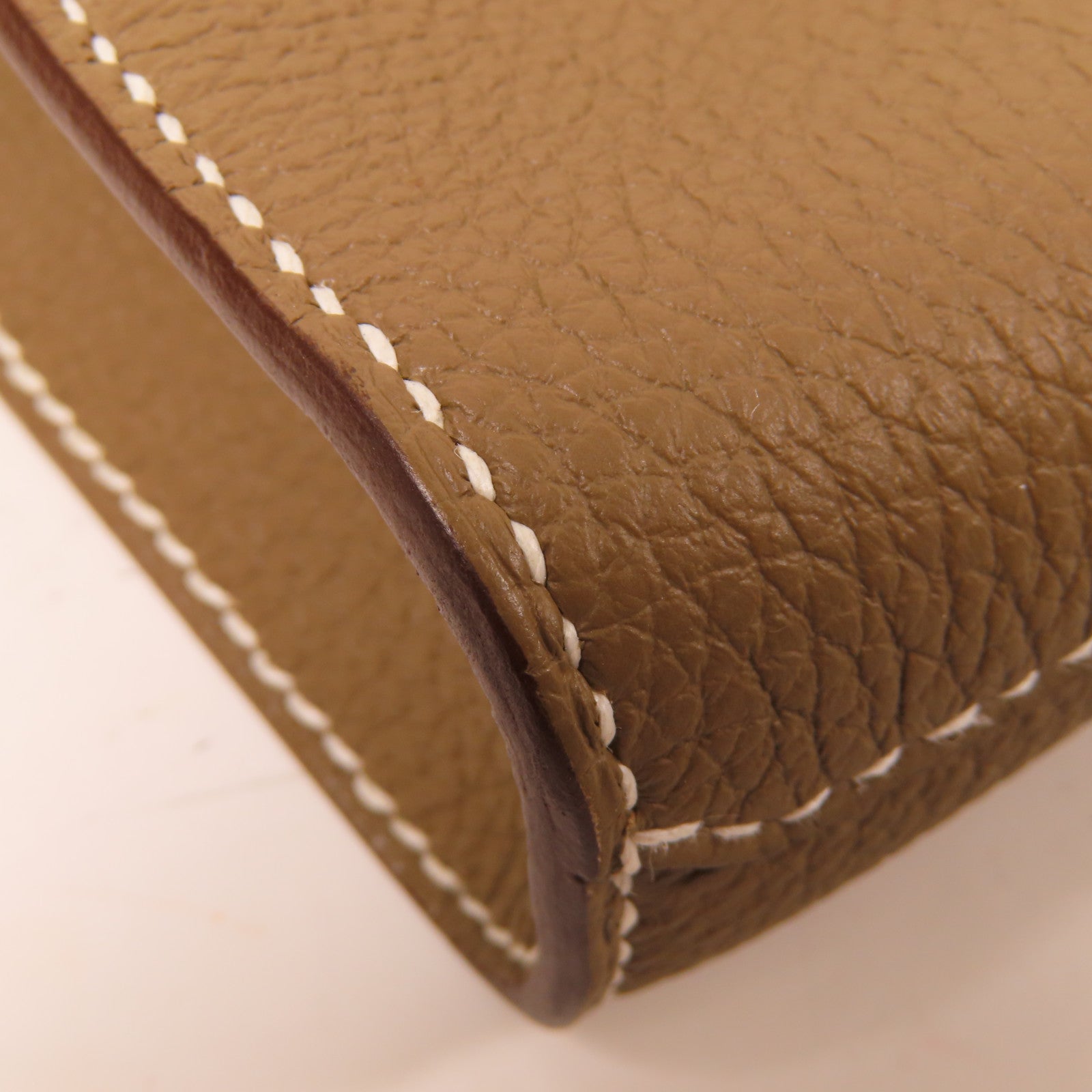 HERMES Togo皮革Sac A Depeches 21銀扣肩背袋啡色