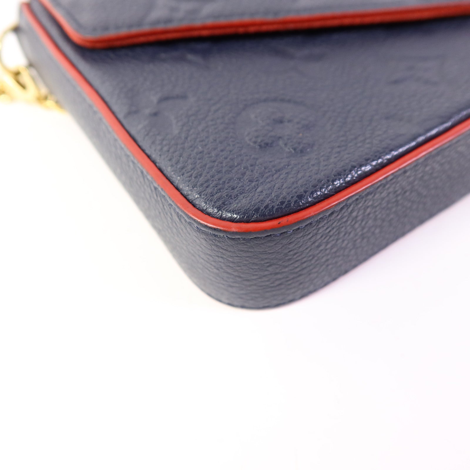 LOUIS VUITTON Monogram Empreinte Pochette Felicie金扣肩背袋