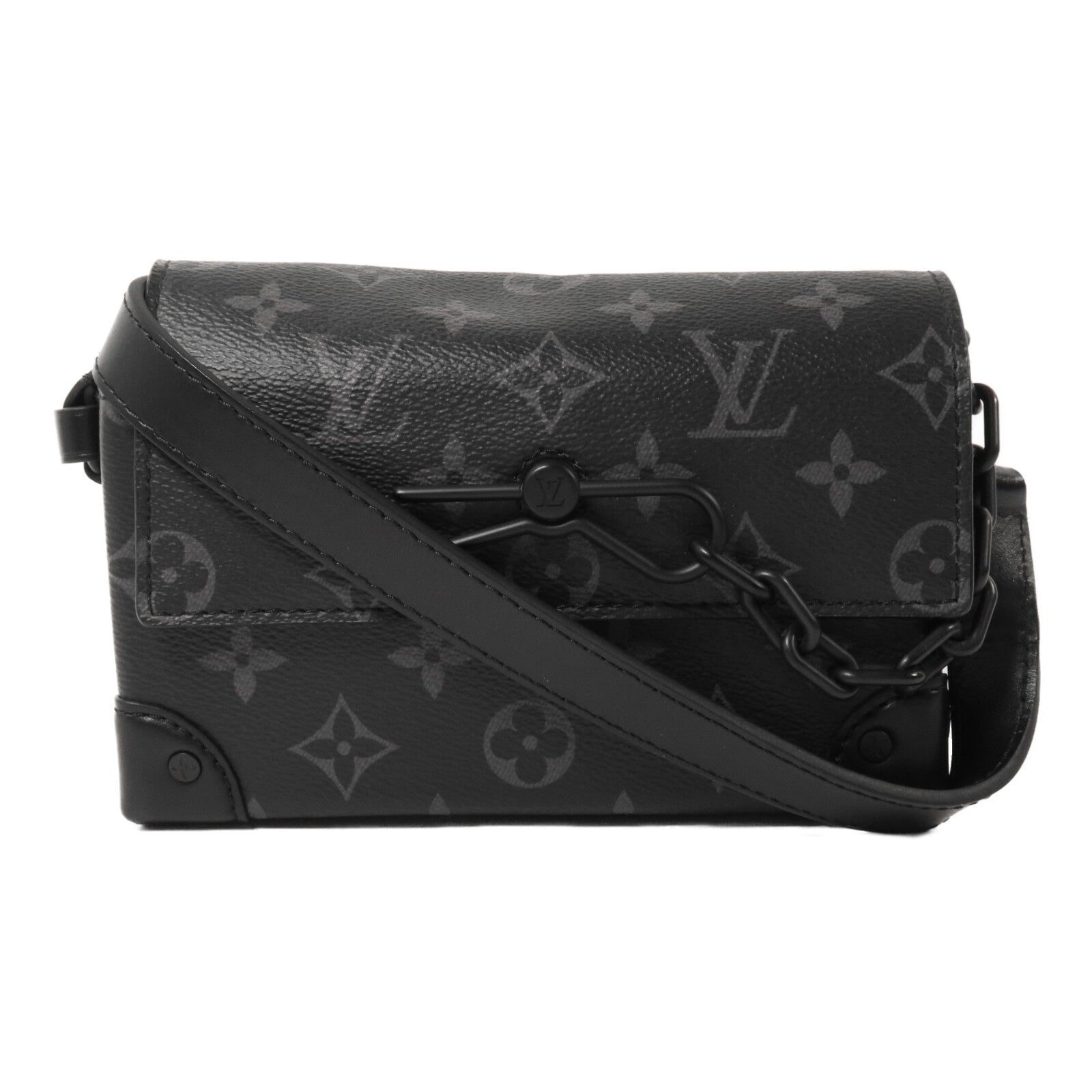LOUIS VUITTON Monogram Eclipse Steamer Wearable Wallet肩背袋