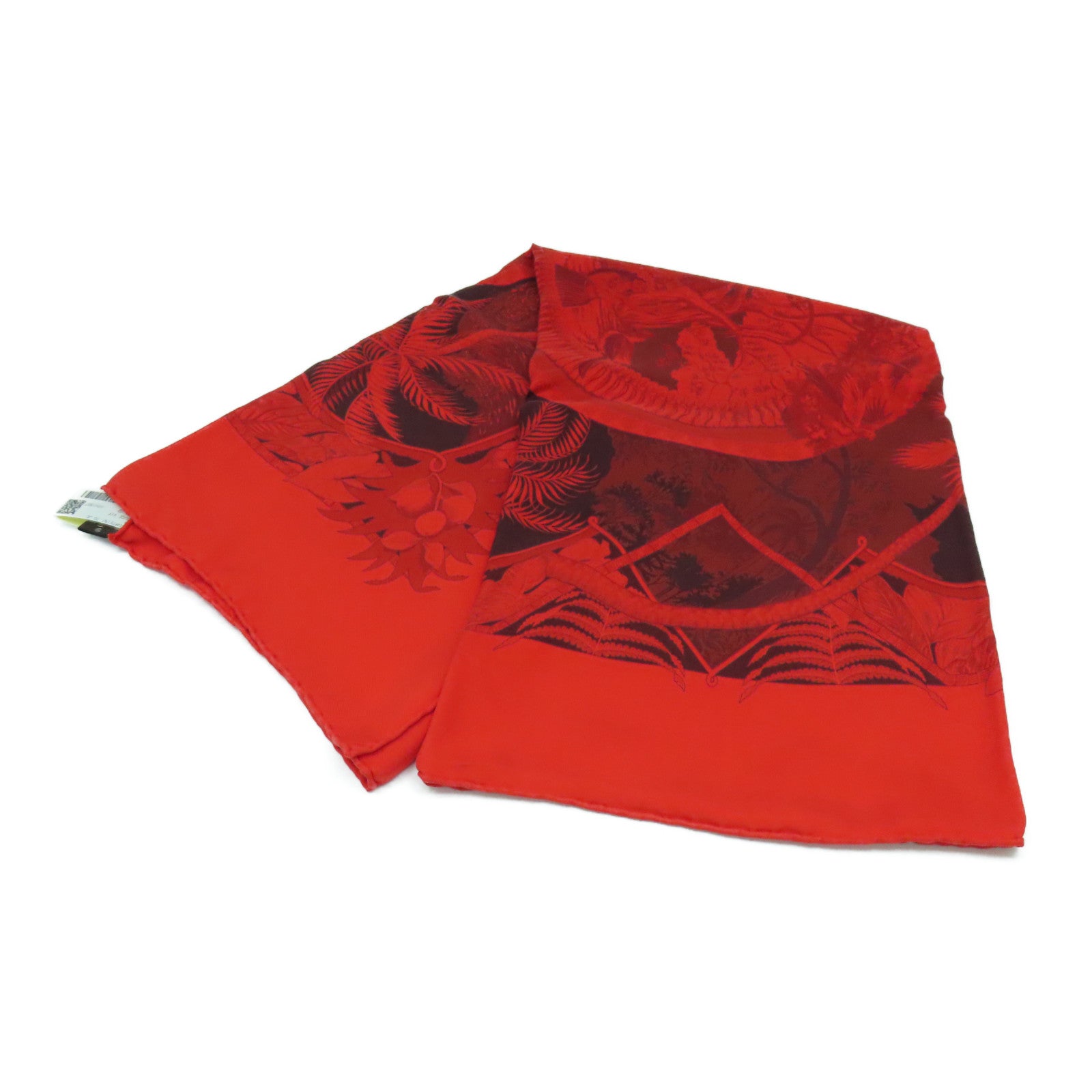 HERMES 【激減優惠】絲質Scarf 60X60絲巾紅色