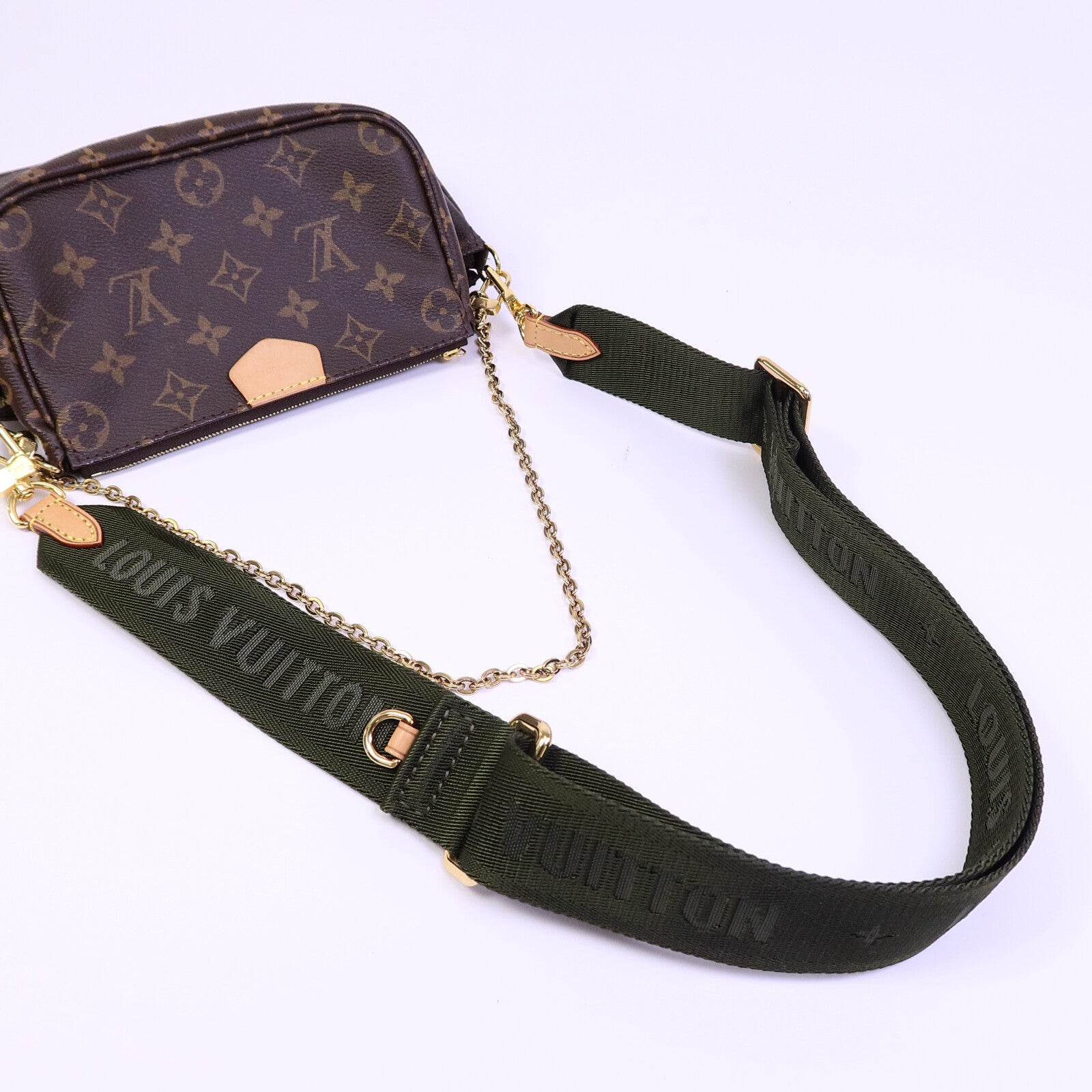 LOUIS VUITTON Monogram Multi Pochette Accessoires金扣肩背袋